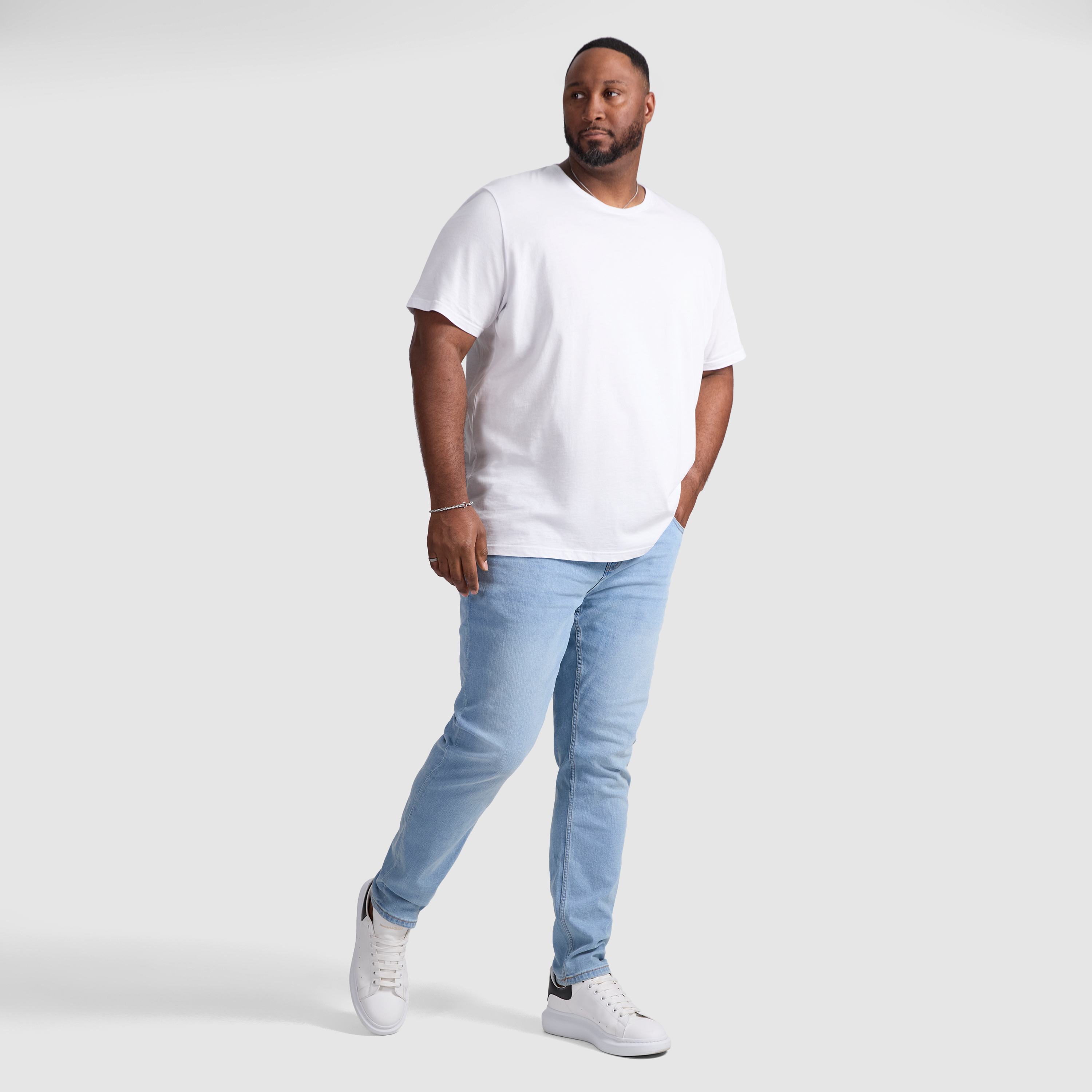 Light Wash Ronnie Tapered Fit Jean