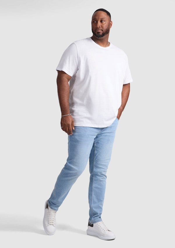 Light Wash Ronnie Tapered Fit Jean