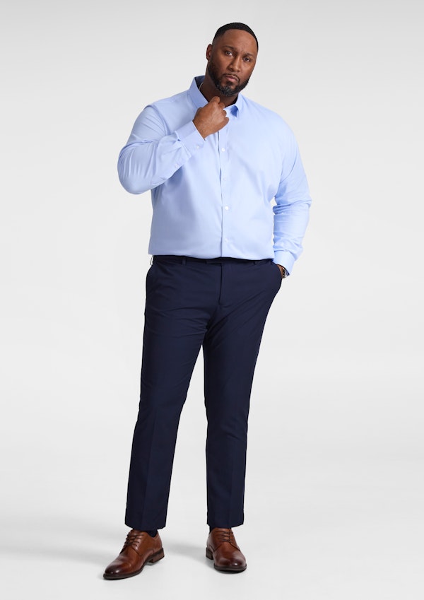 Light Blue Coolmax Stretch Dress Shirt
