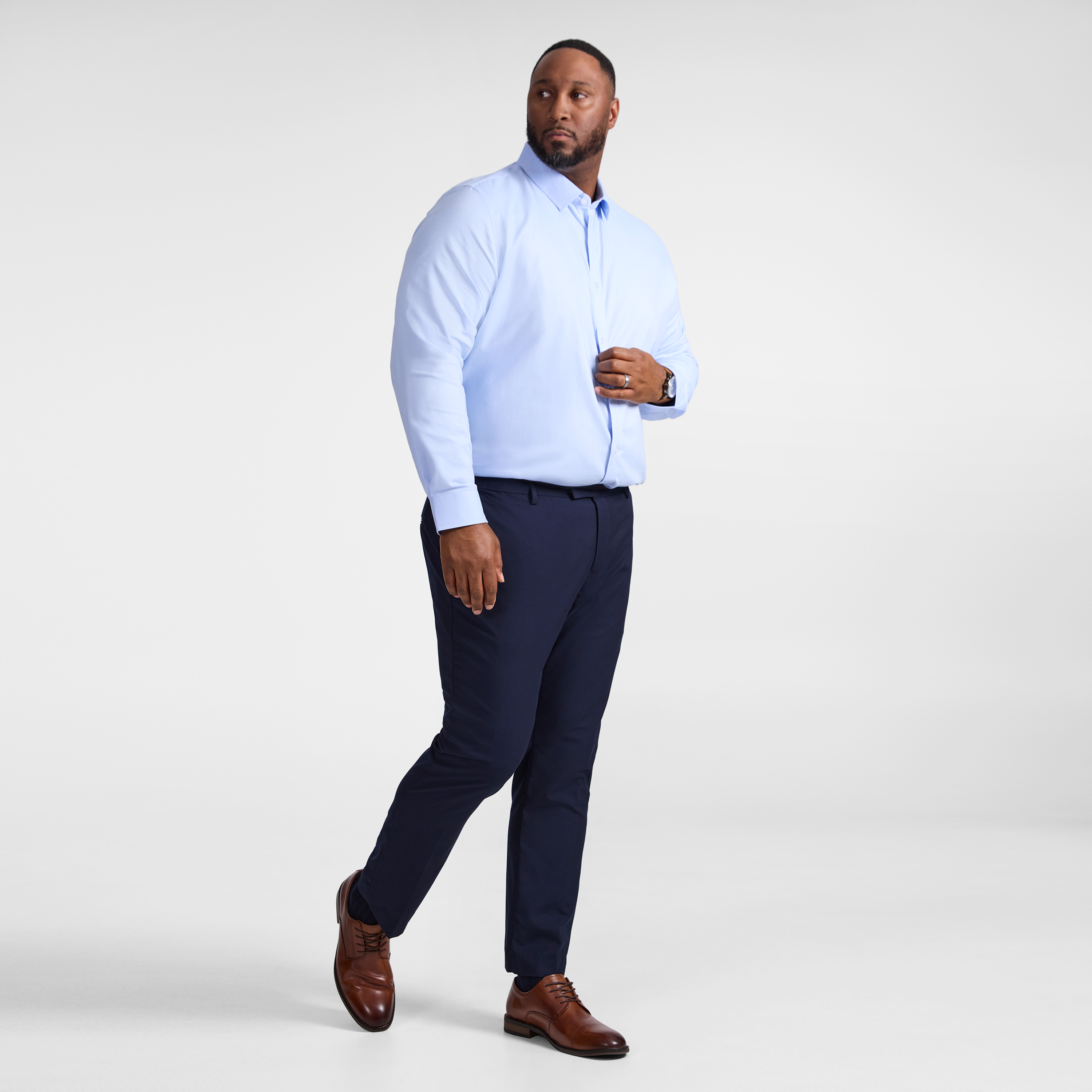 Light Blue Coolmax Stretch Dress Shirt