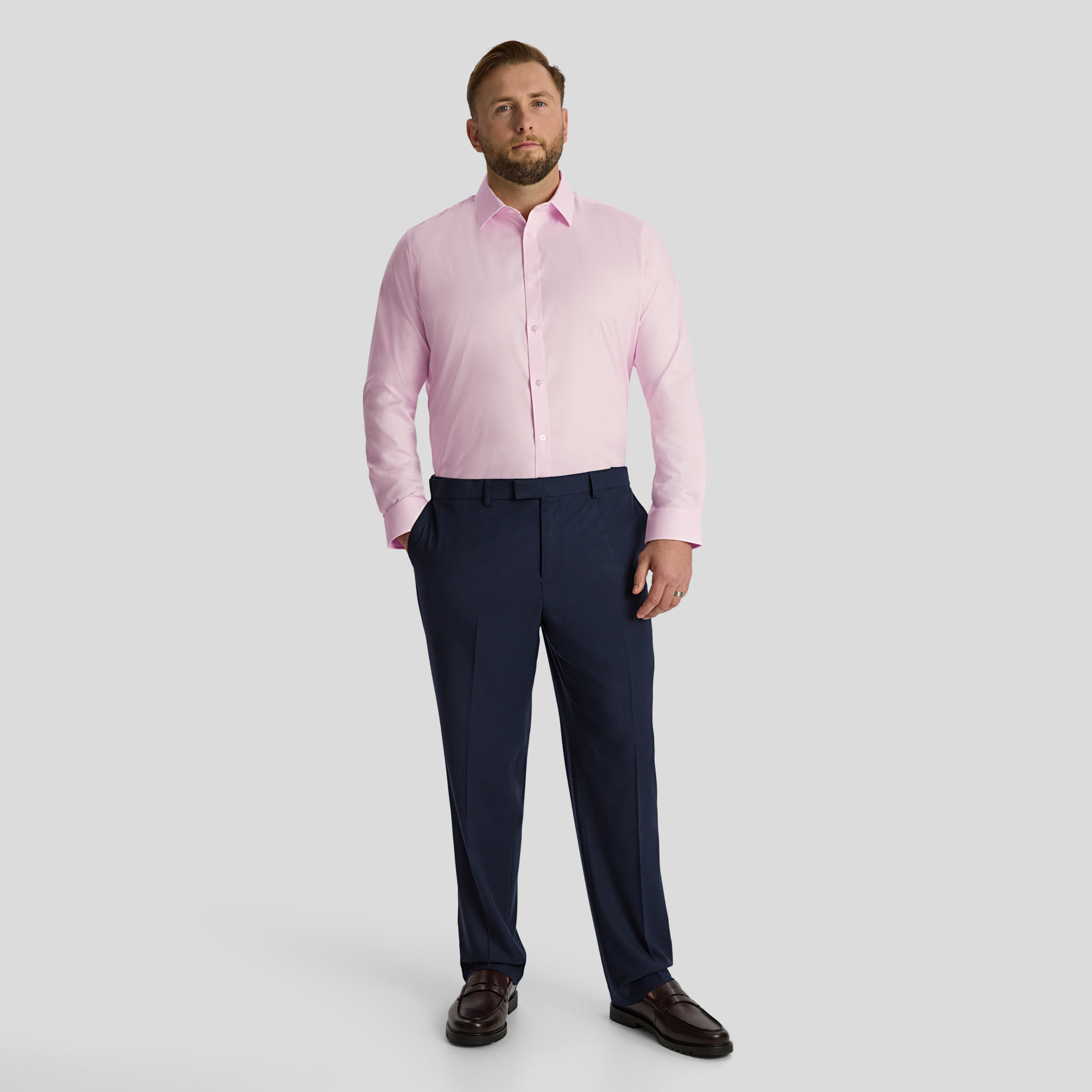 Pink Coolmax Stretch Dress Shirt