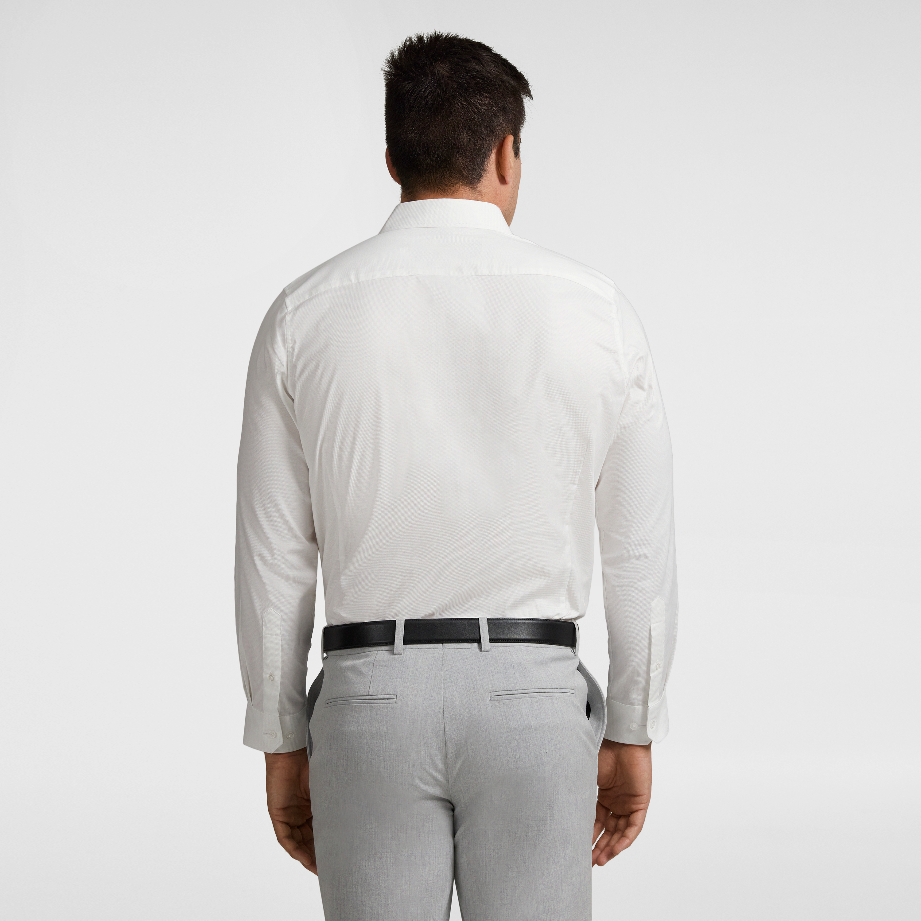 White Coolmax Stretch Dress Shirt