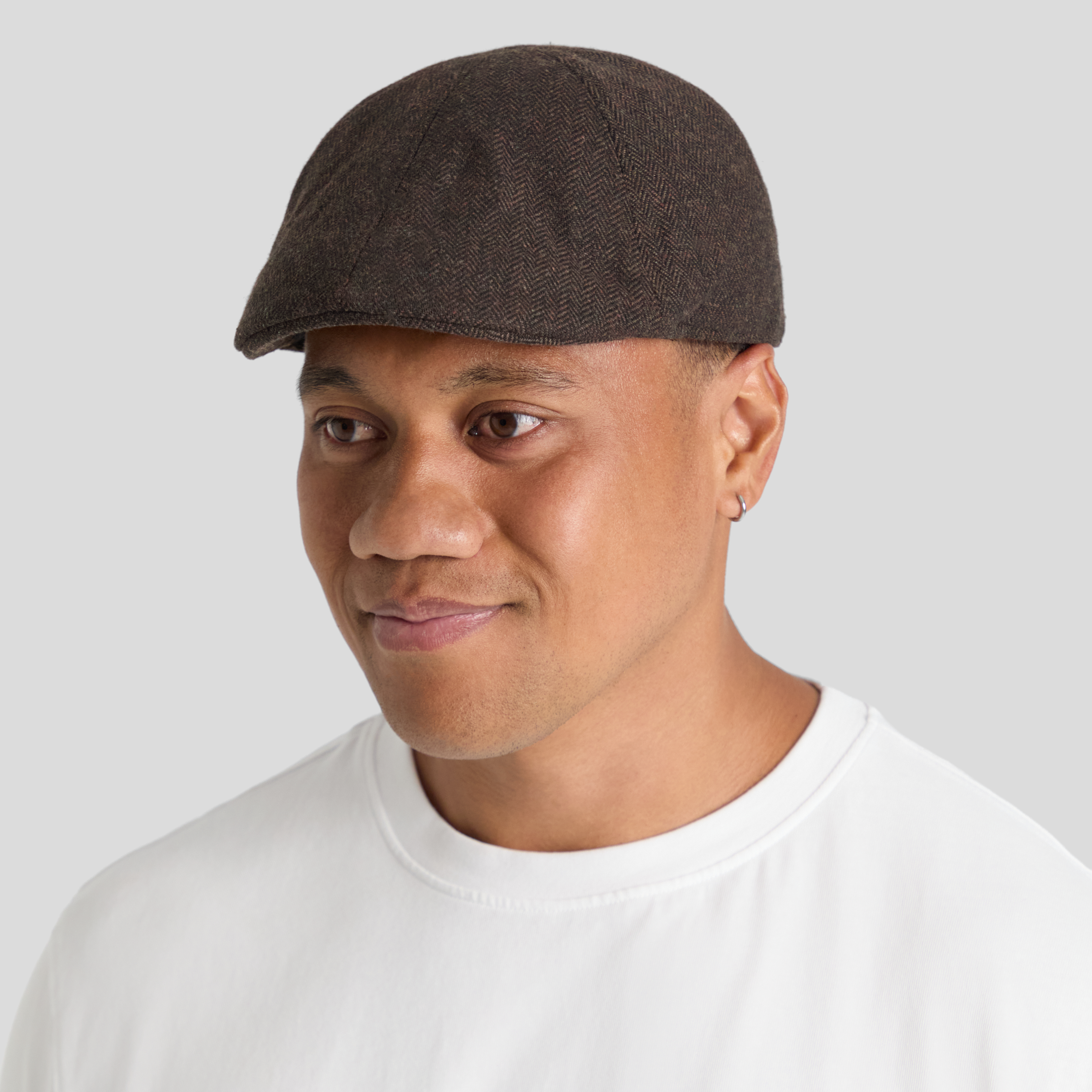 Herringbone Flat Cap