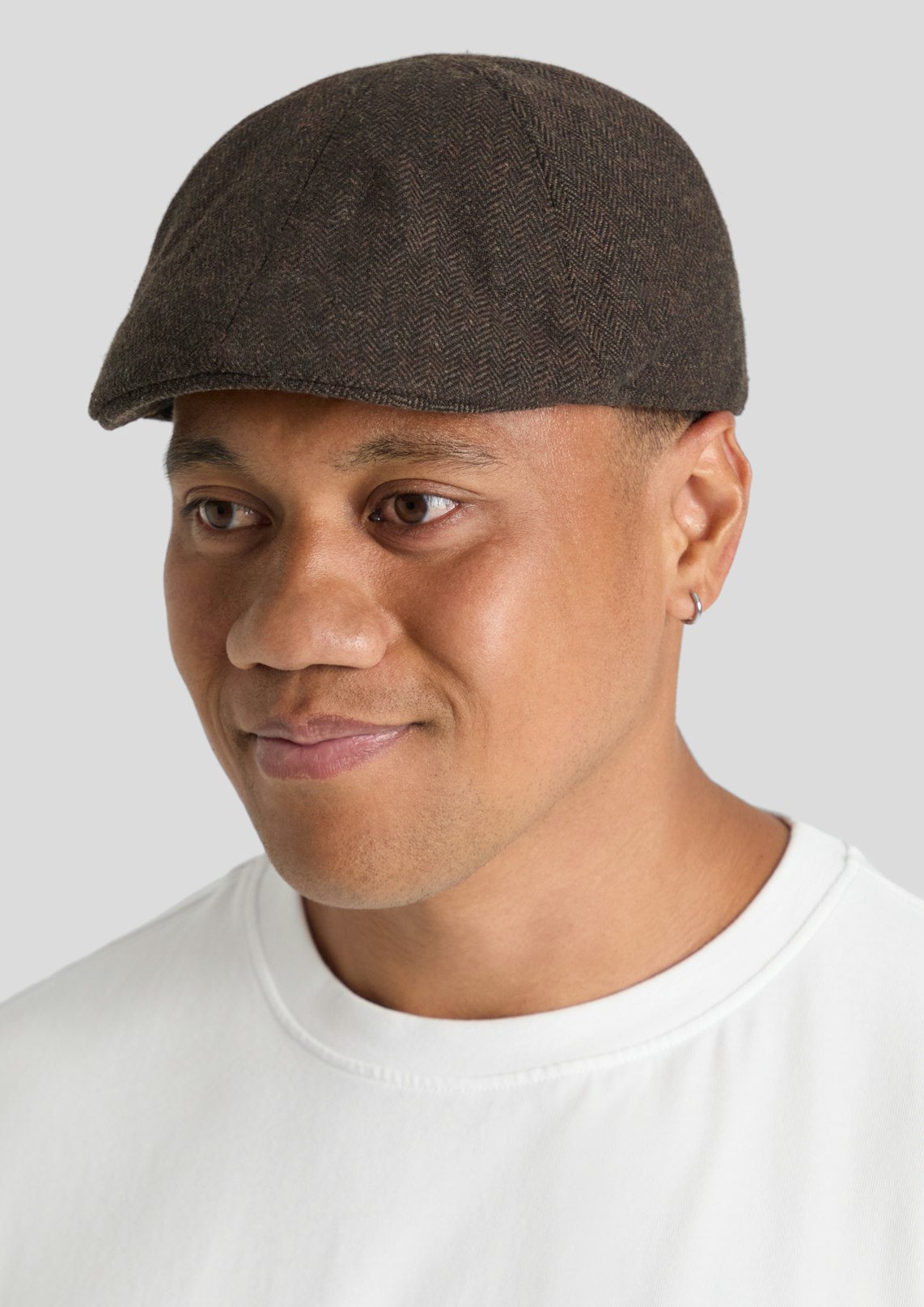 Herringbone Flat Cap