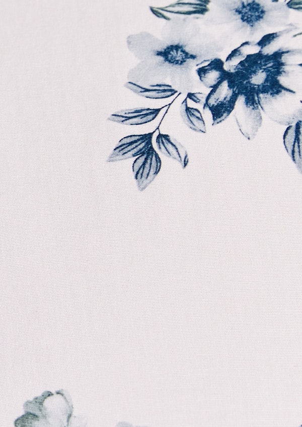 Navy Verdon Floral Stretch Shirt