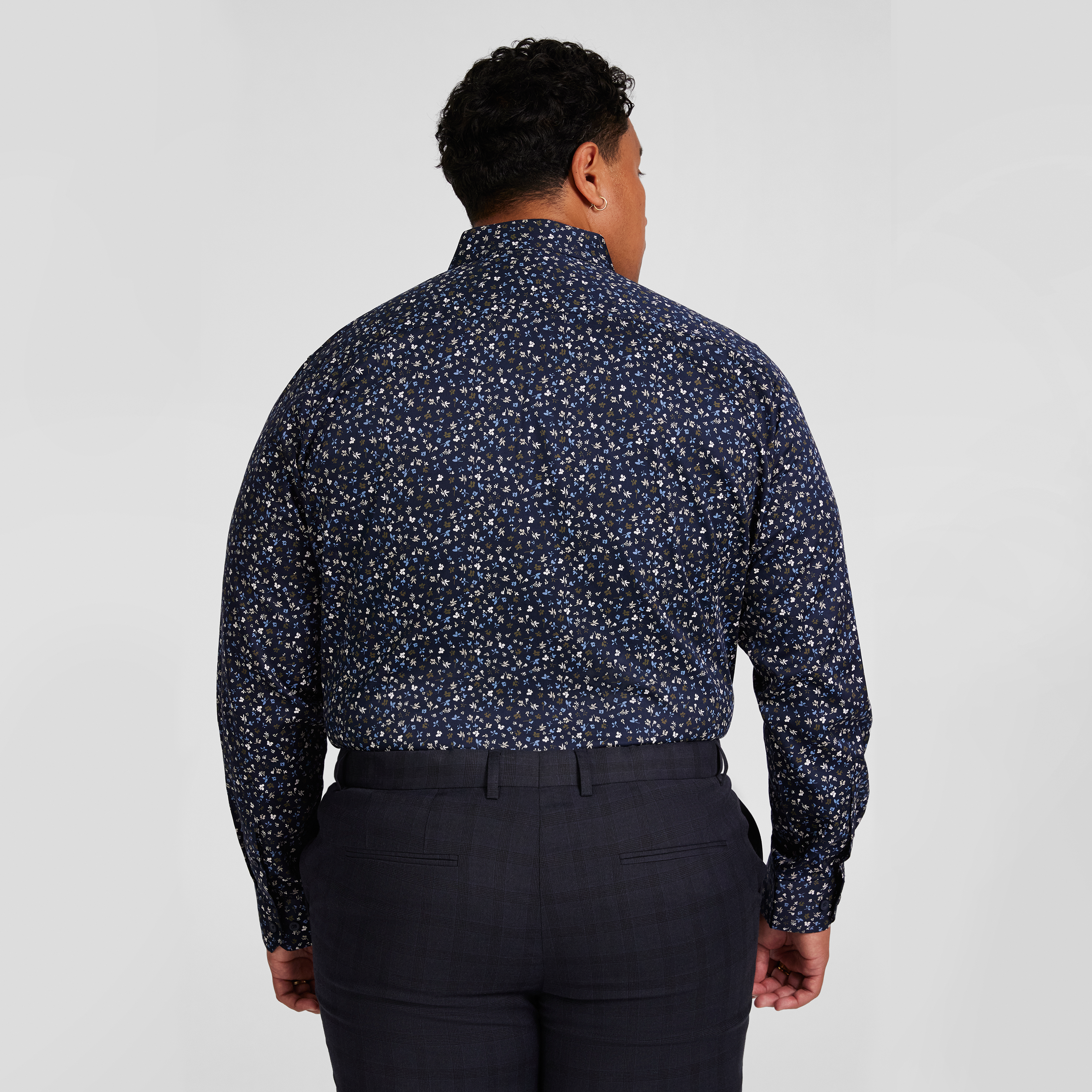 Navy Jason Floral Shirt