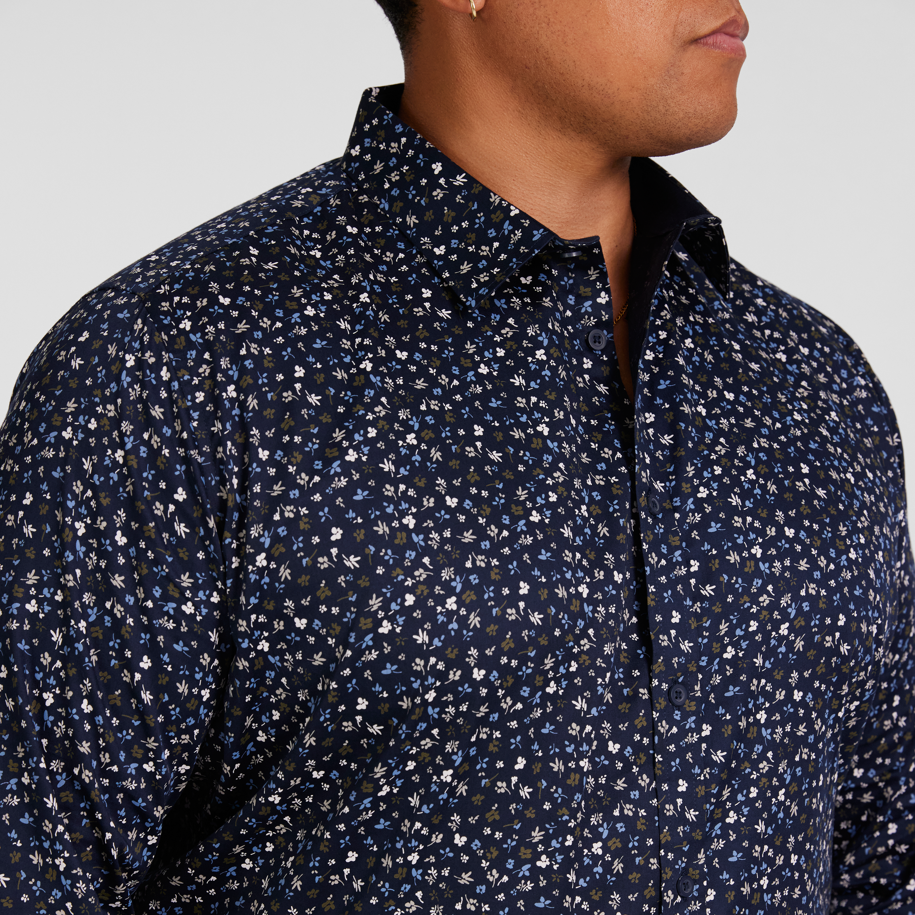 Navy Jason Floral Shirt
