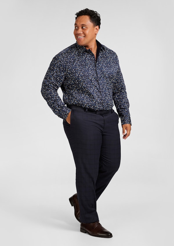 Navy Jason Floral Shirt