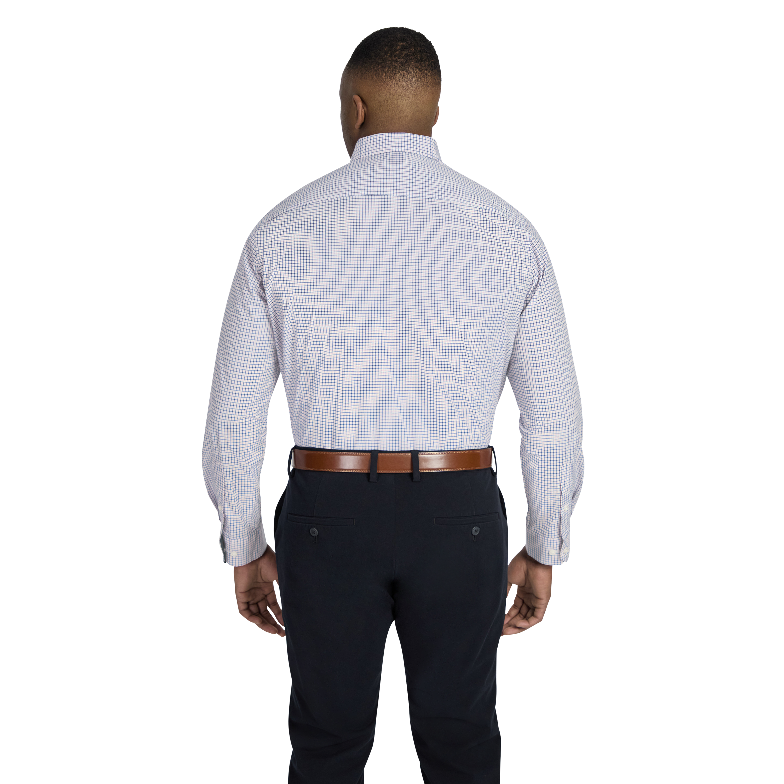 Pink Haynes Check Stretch Shirt