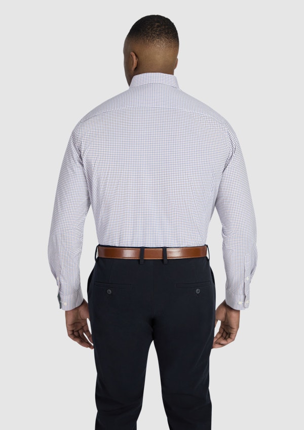 Pink Haynes Check Stretch Shirt