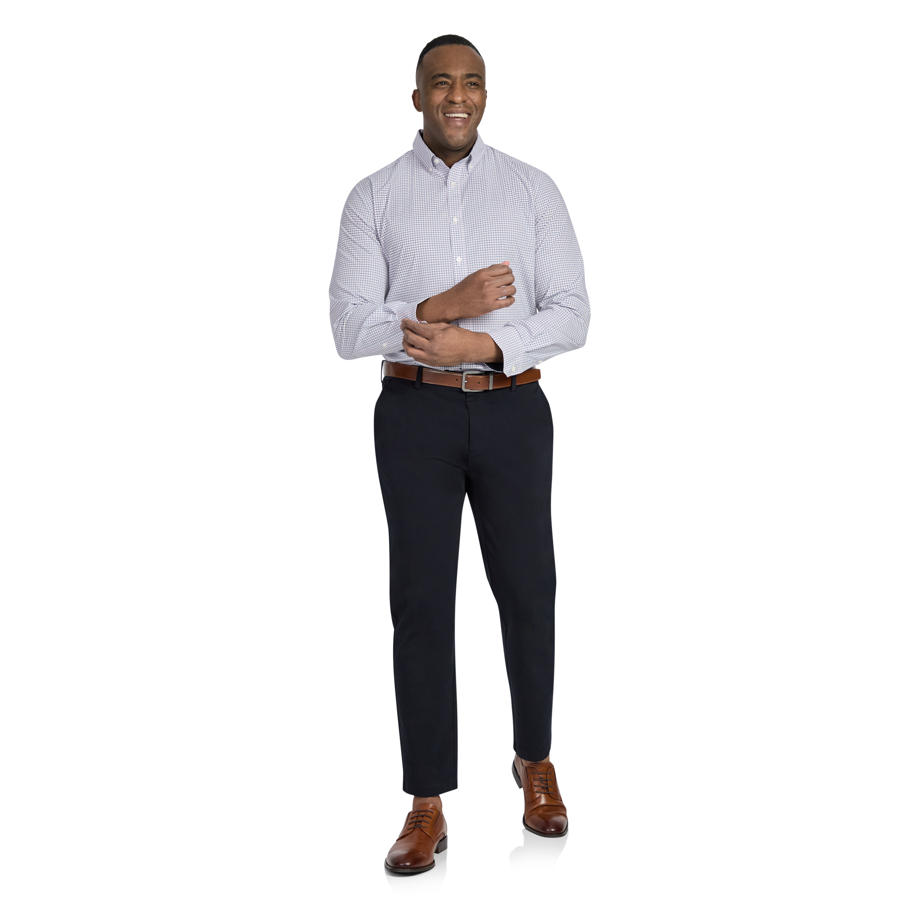 Pink Haynes Check Stretch Shirt