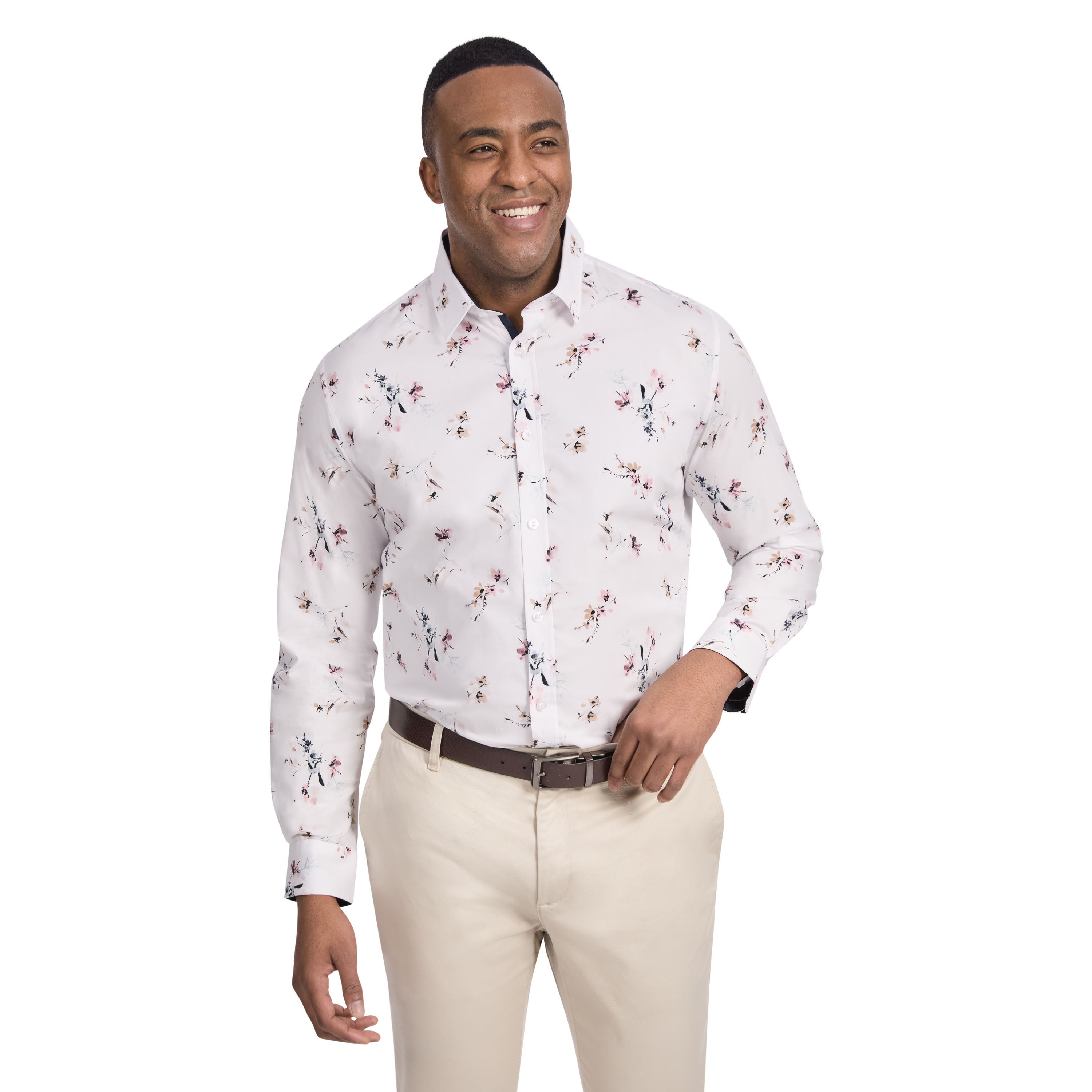 DRAKE FLORAL STRETCH SHIRT