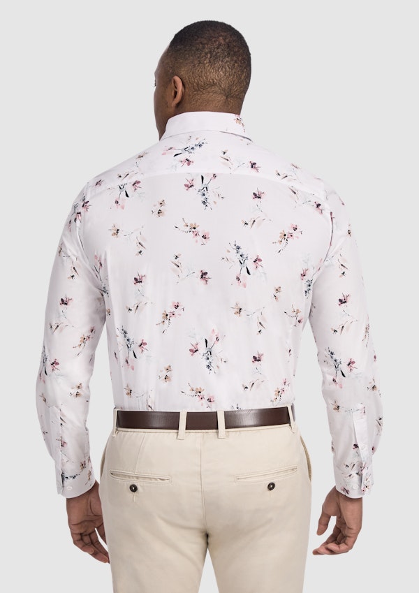 Rose Drake Floral Stretch Shirt