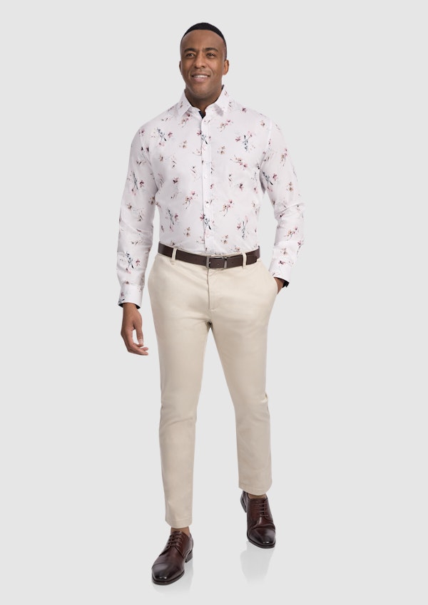 Rose Drake Floral Stretch Shirt