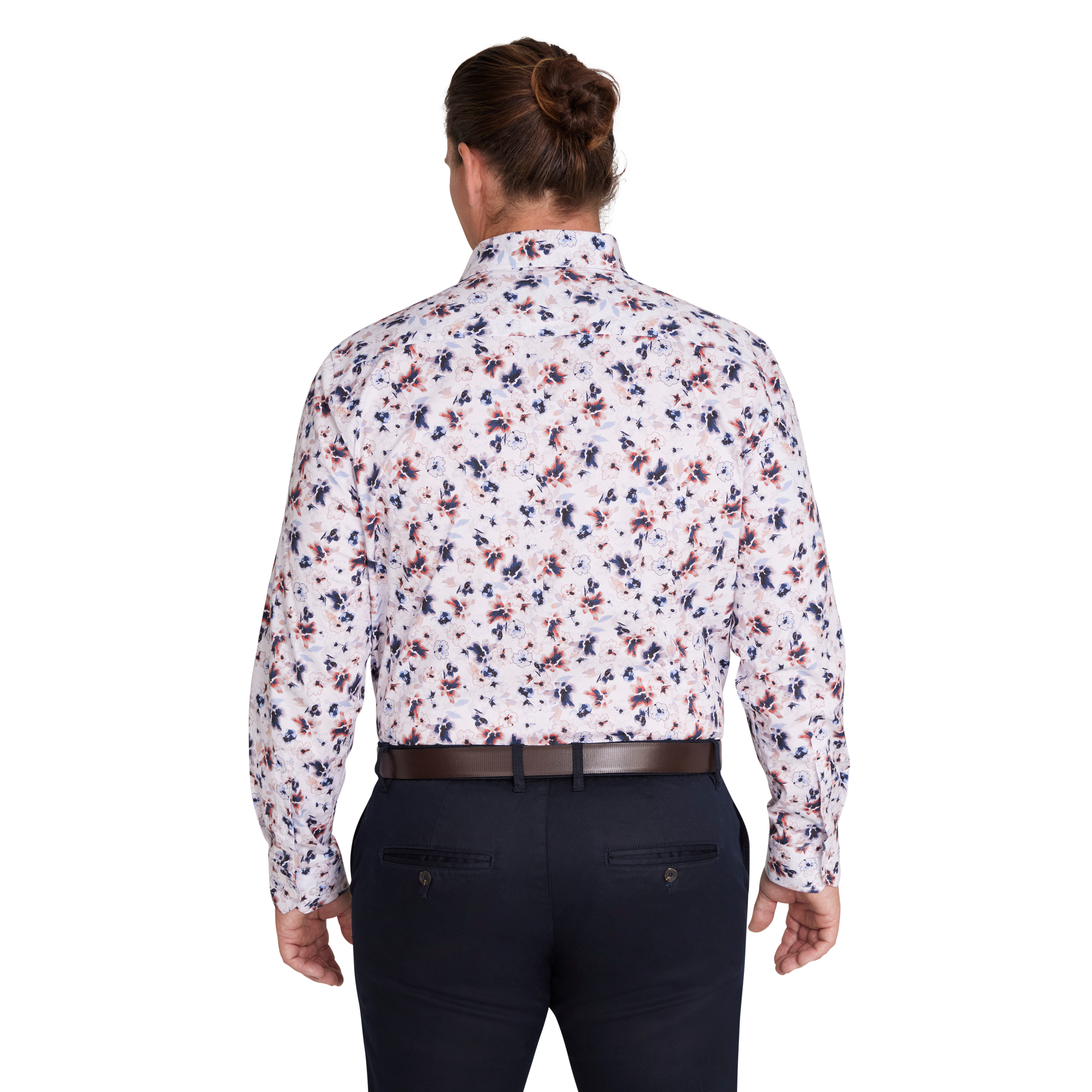 White Dayle Floral Stretch Shirt