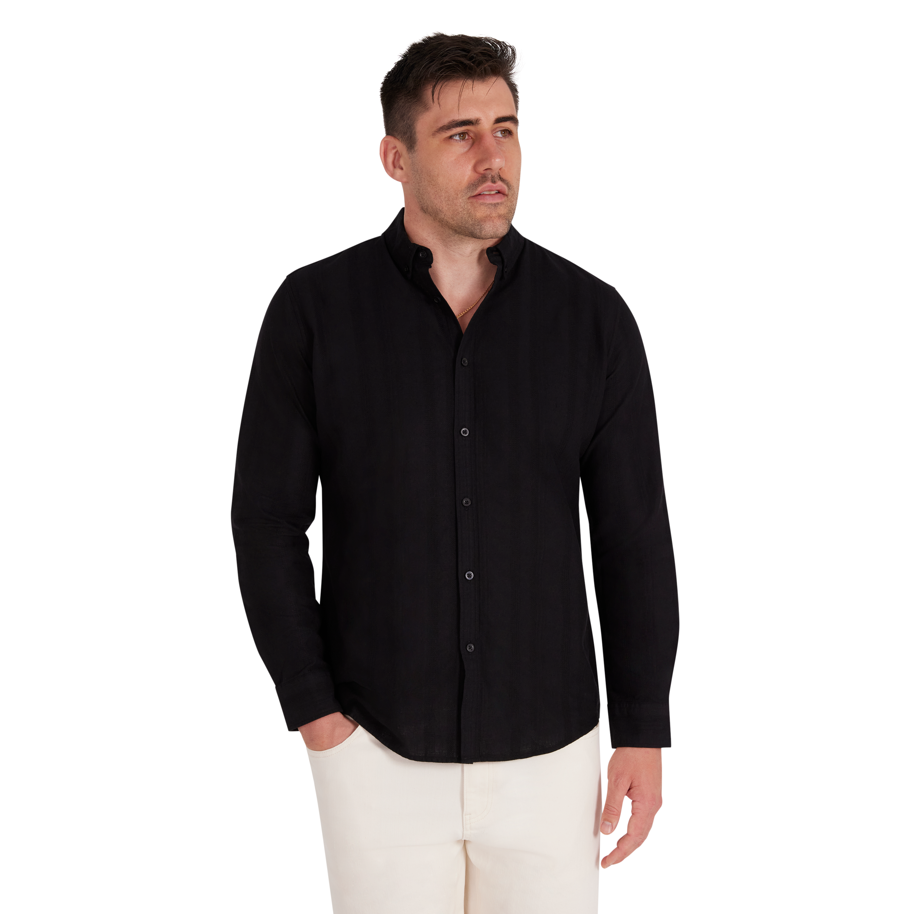 Bane Textured Linen Shirt