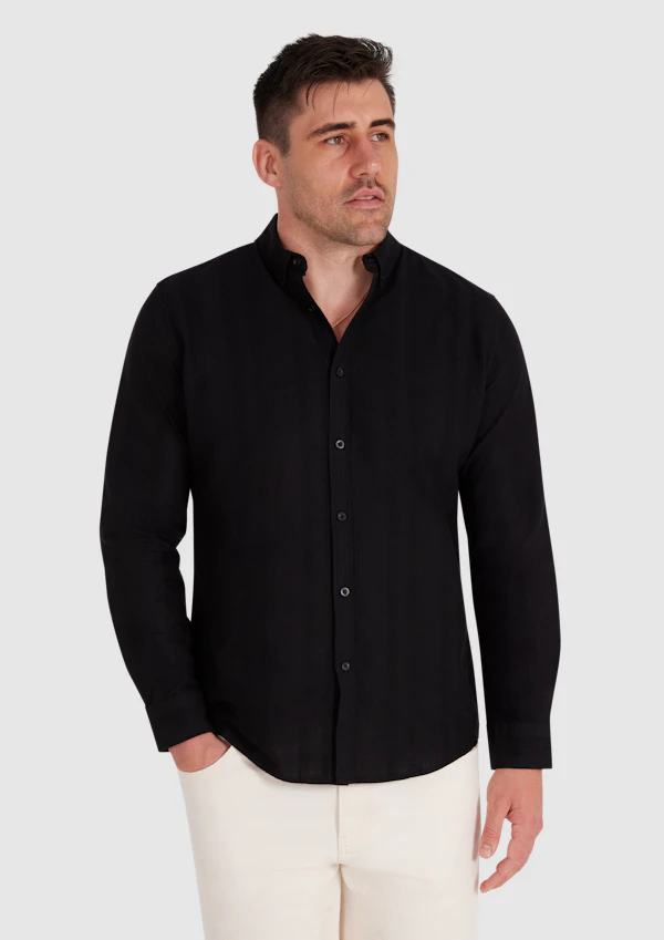 Bane Textured Linen Shirt