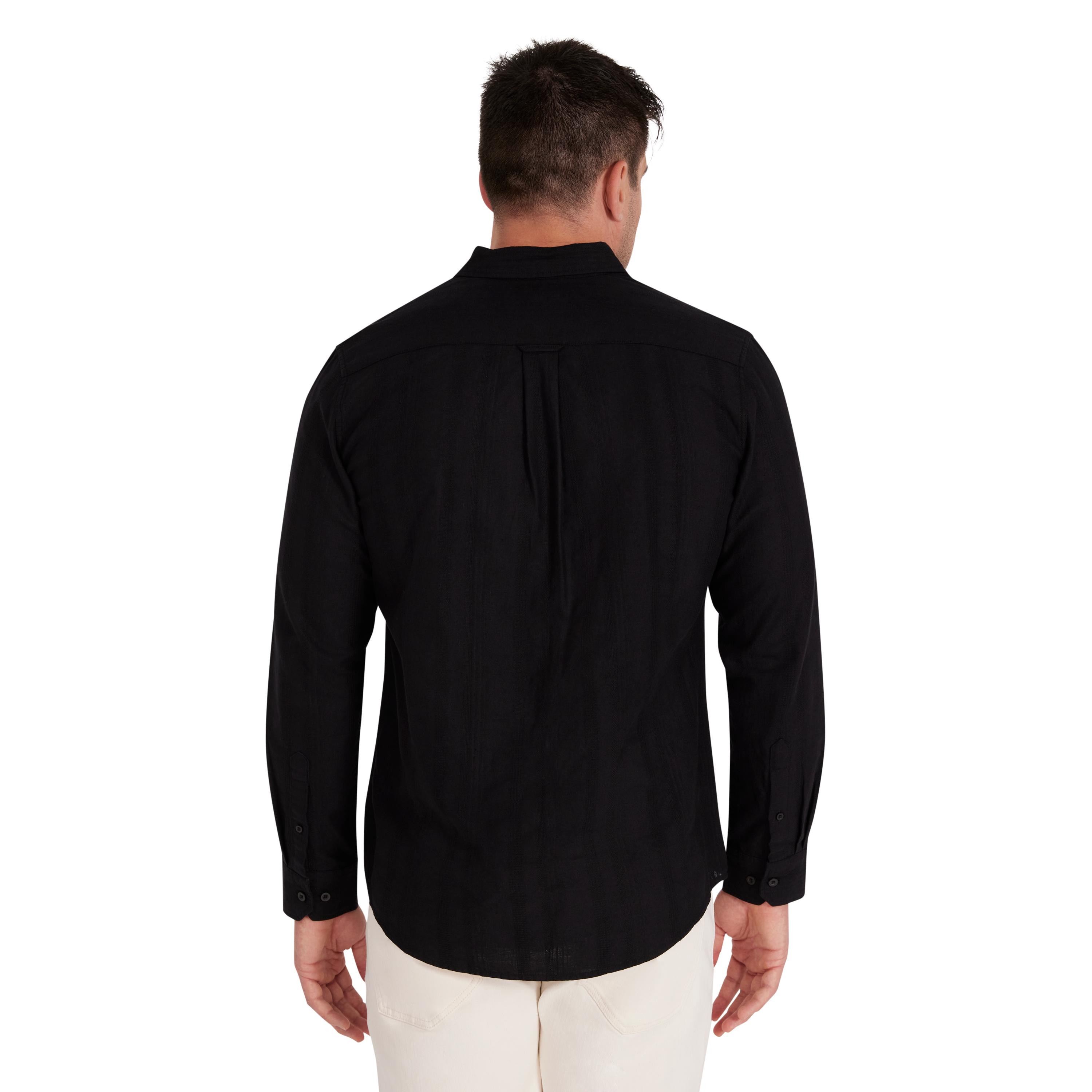 Black Bane Textured Linen Shirt