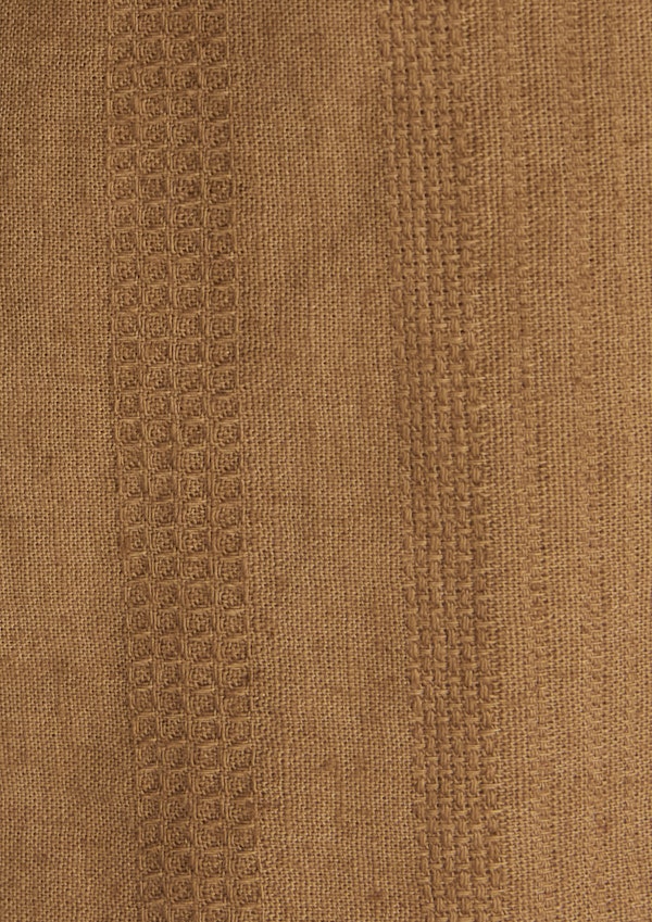 Camel Bane Textured Linen Shirt