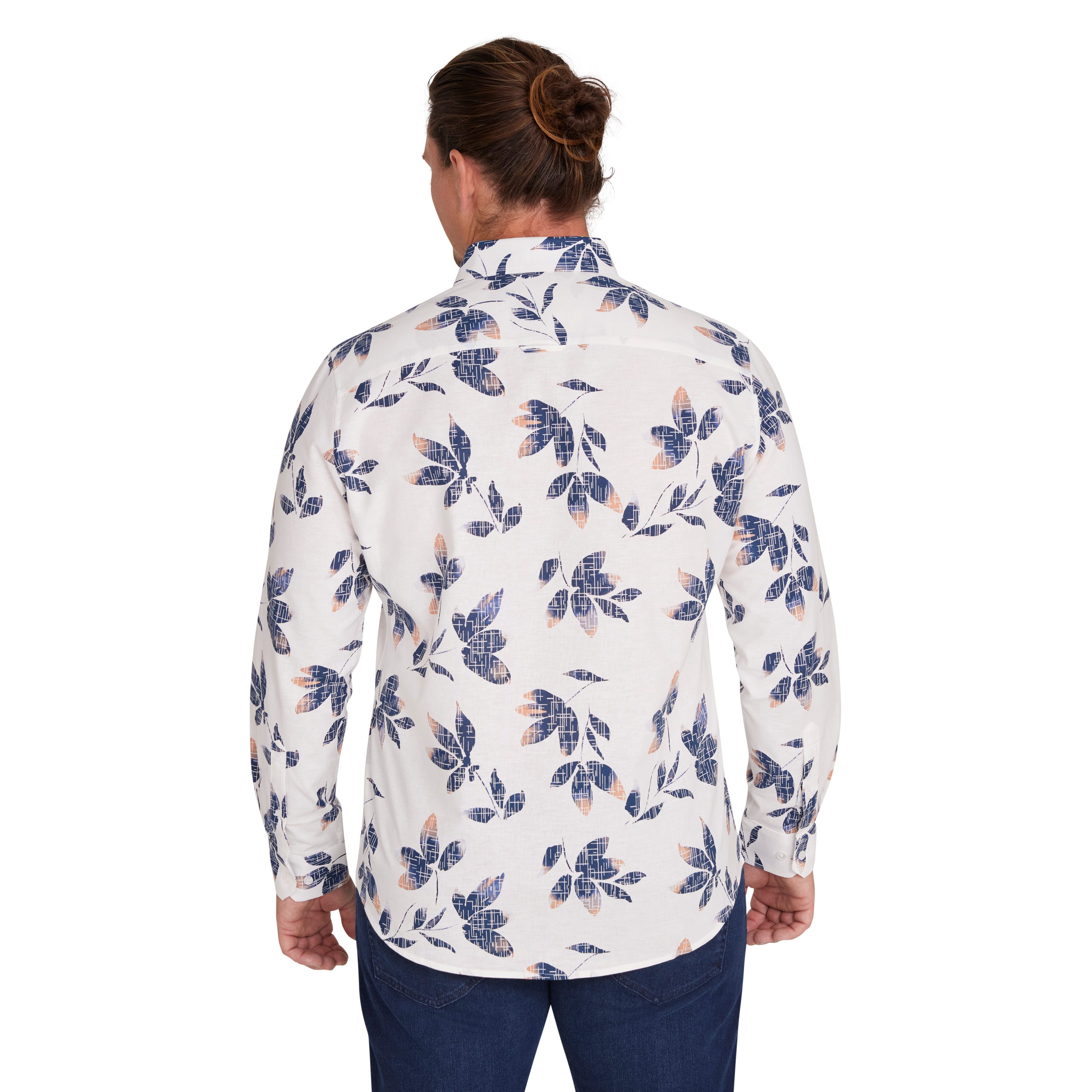 Ivory Casper Floral Linen Shirt