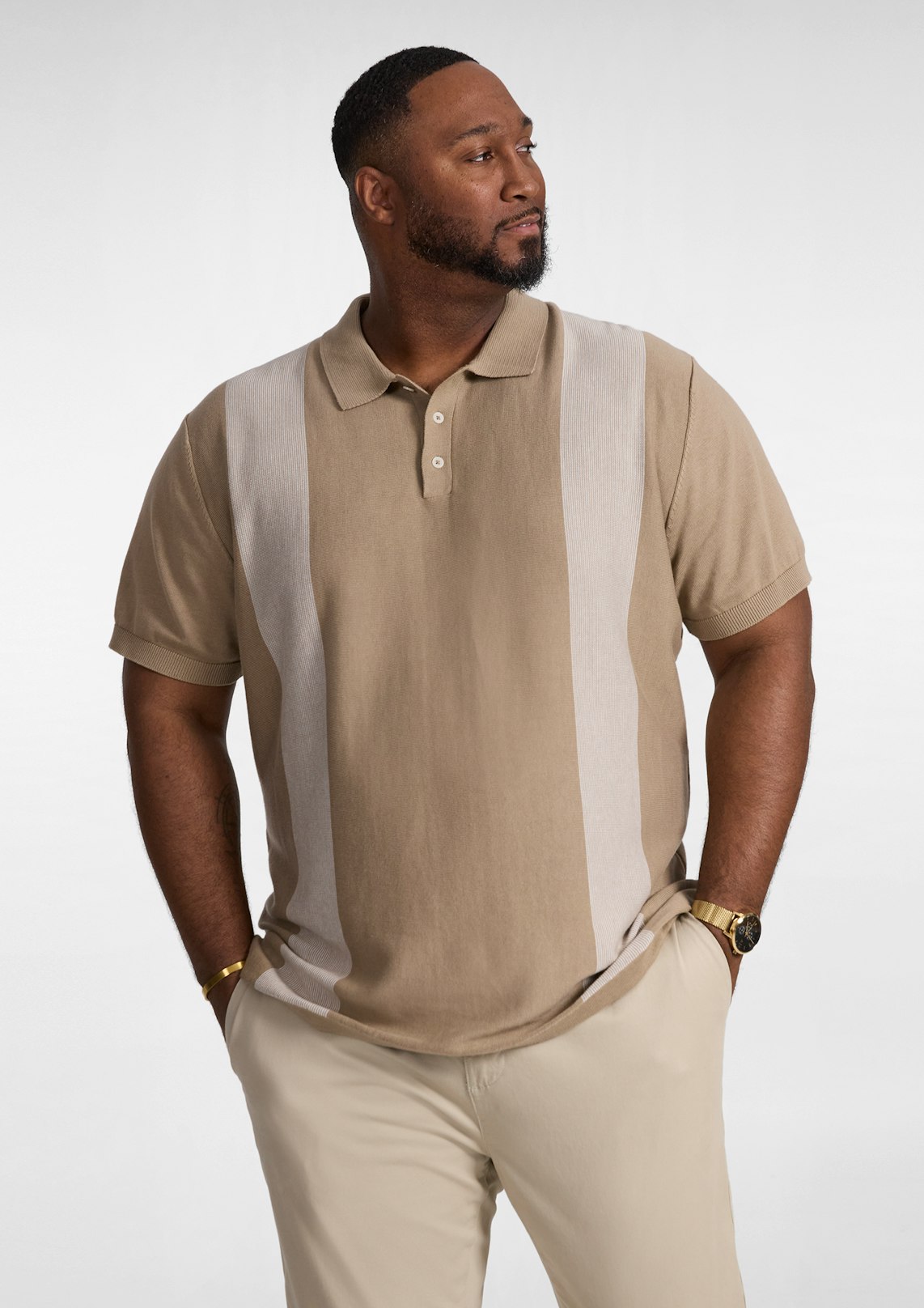 Jeremy Stripe Knit Polo