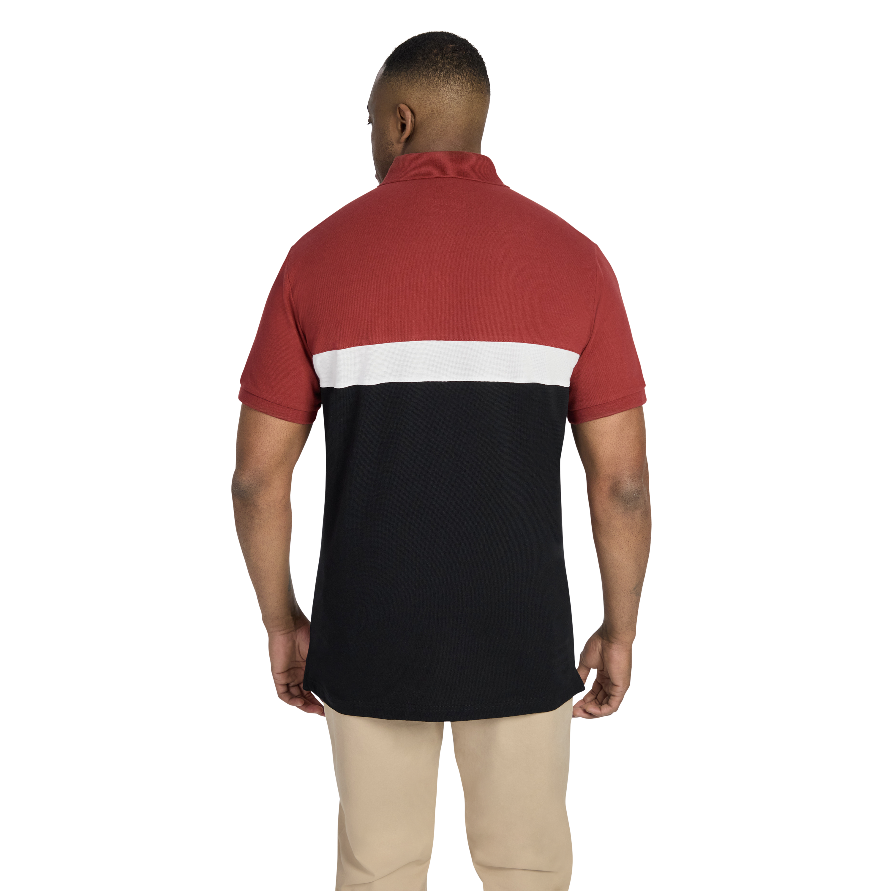 Sunset Red Jenson Splice Polo