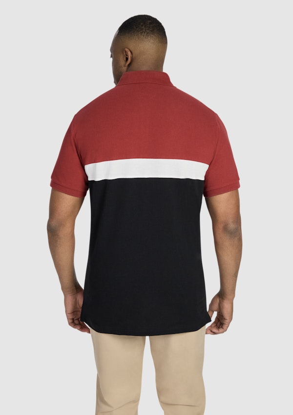 Sunset Red Jenson Splice Polo