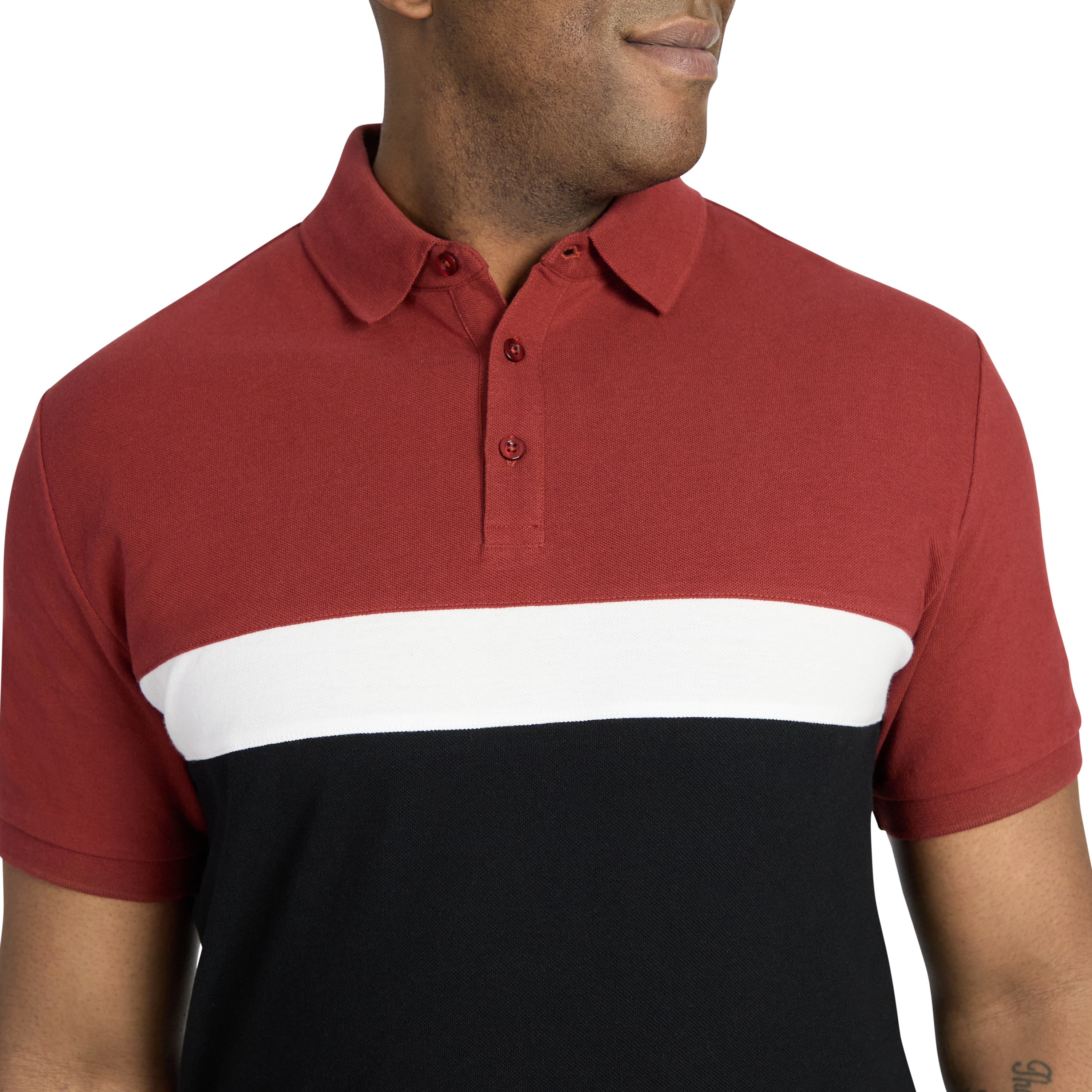 Sunset Red Jenson Splice Polo