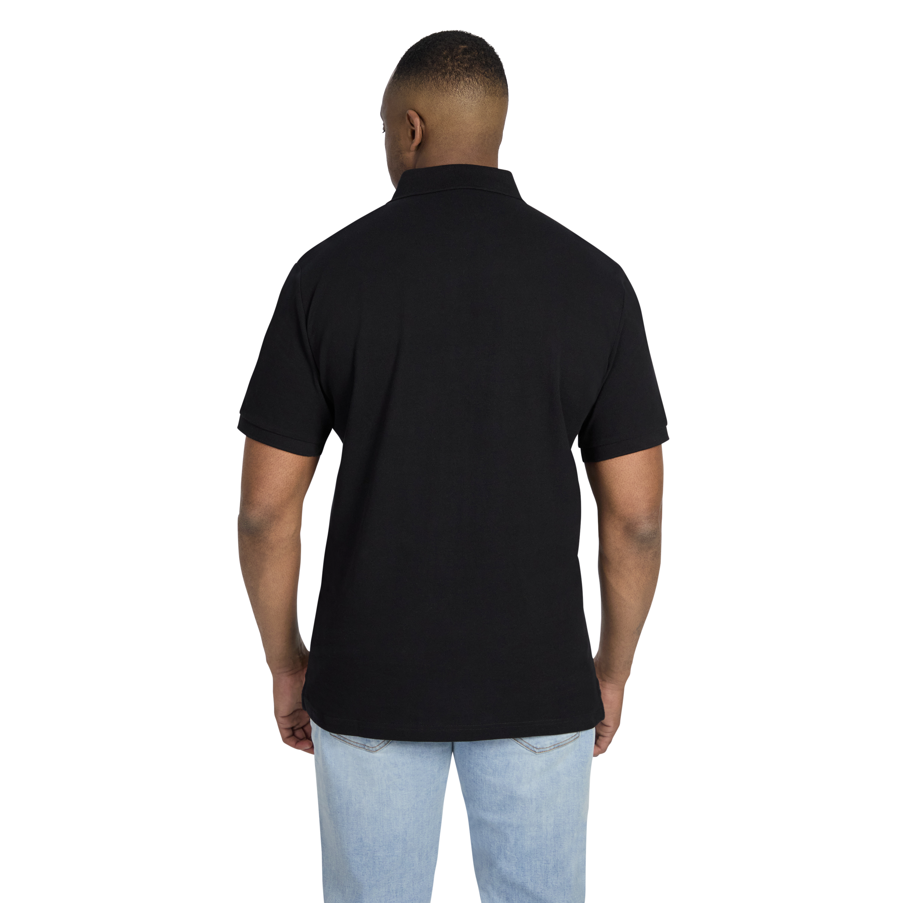 Black Jenkins Verical Stripe Polo