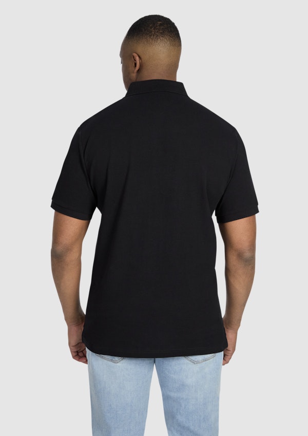 Black Jenkins Verical Stripe Polo
