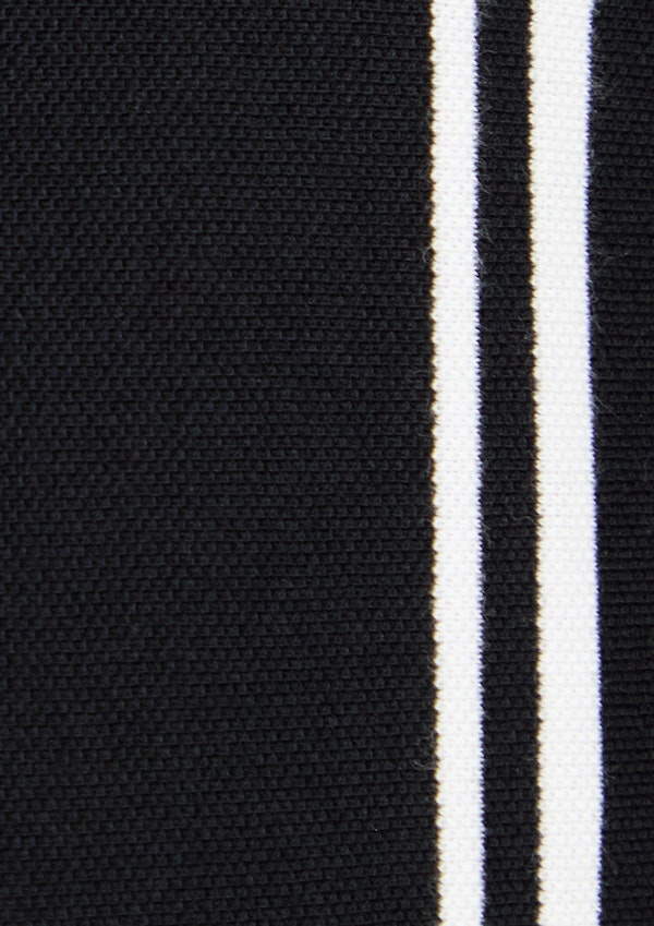 Black Jenkins Verical Stripe Polo