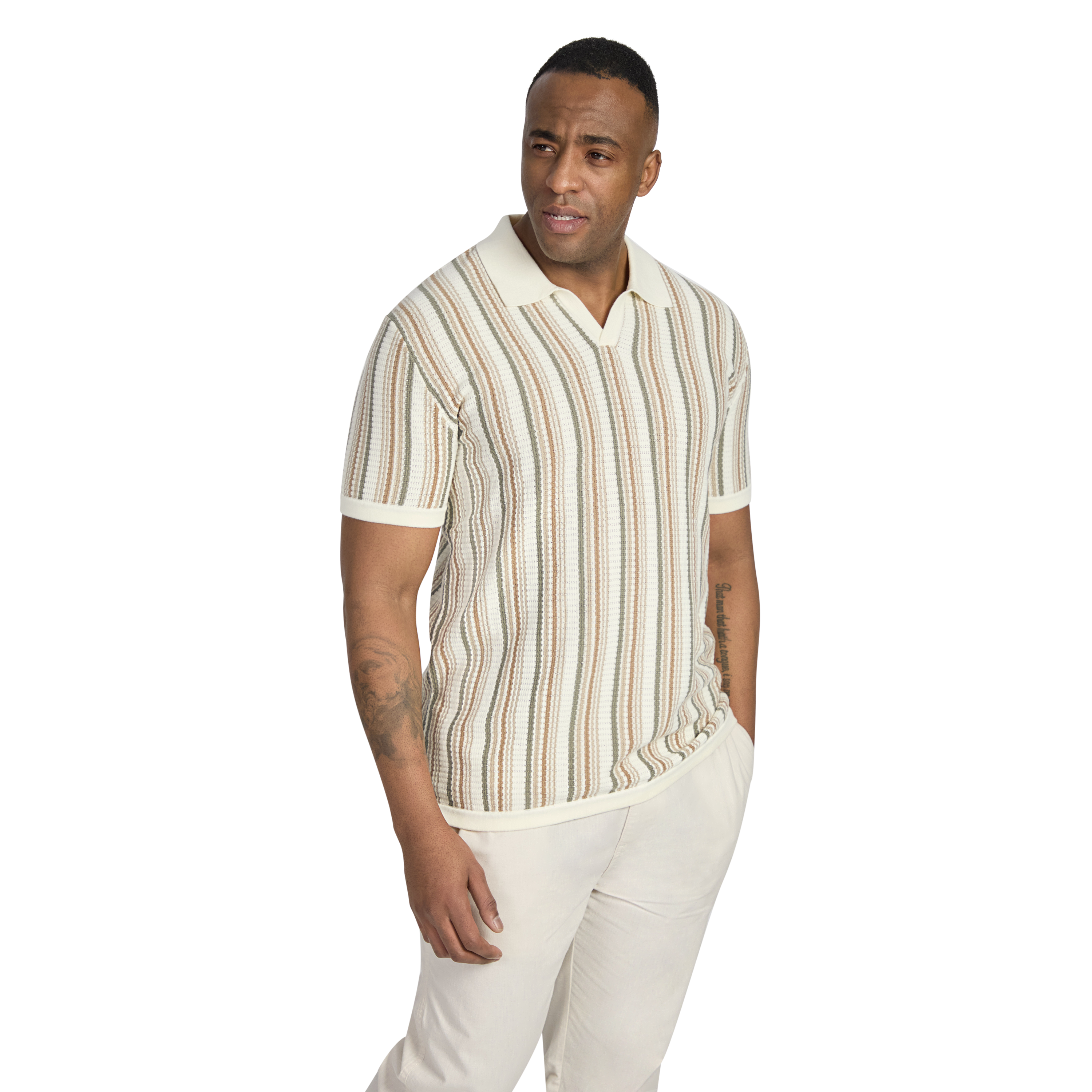 Brighton Stripe Knit Polo