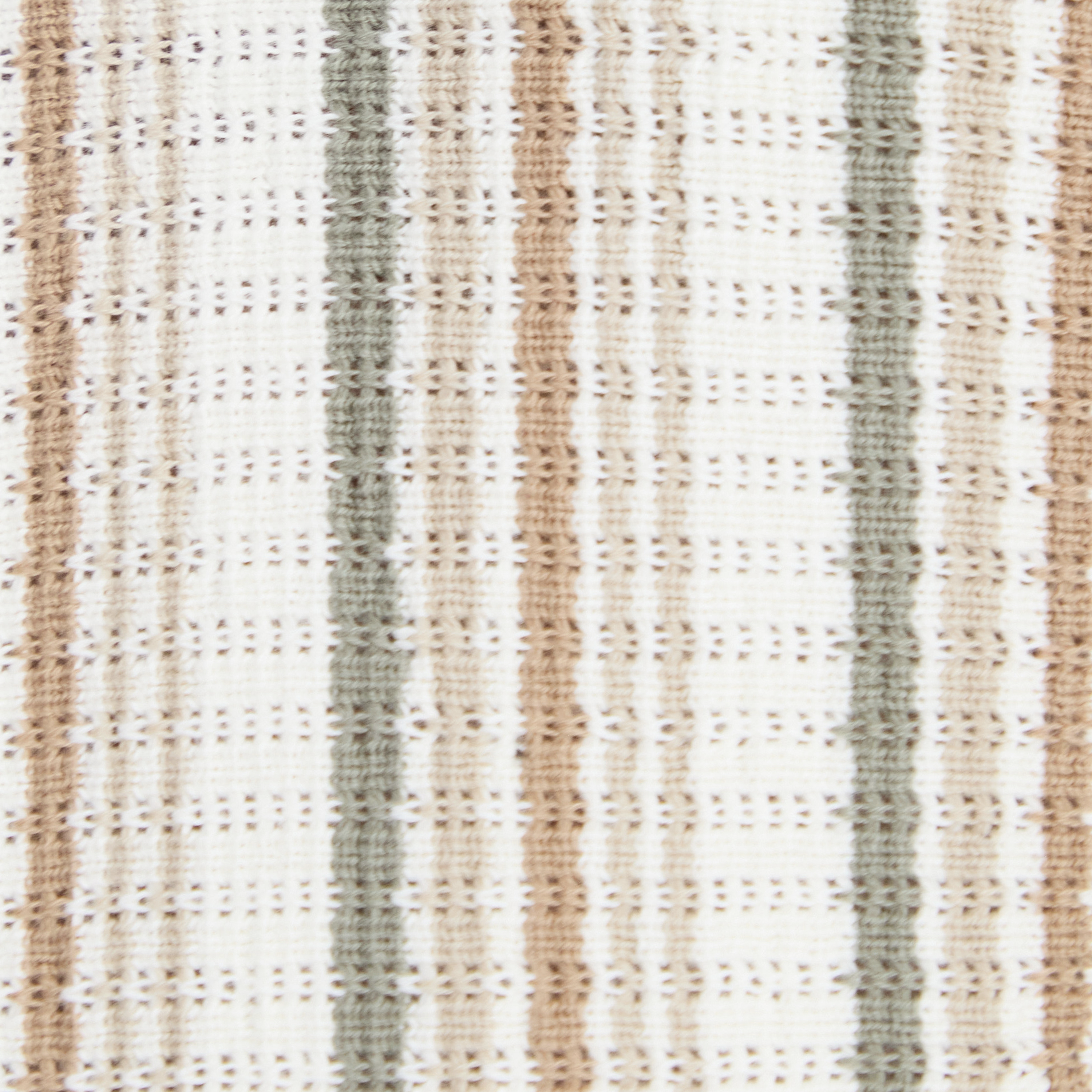 Natural Brighton Stripe Knit Polo