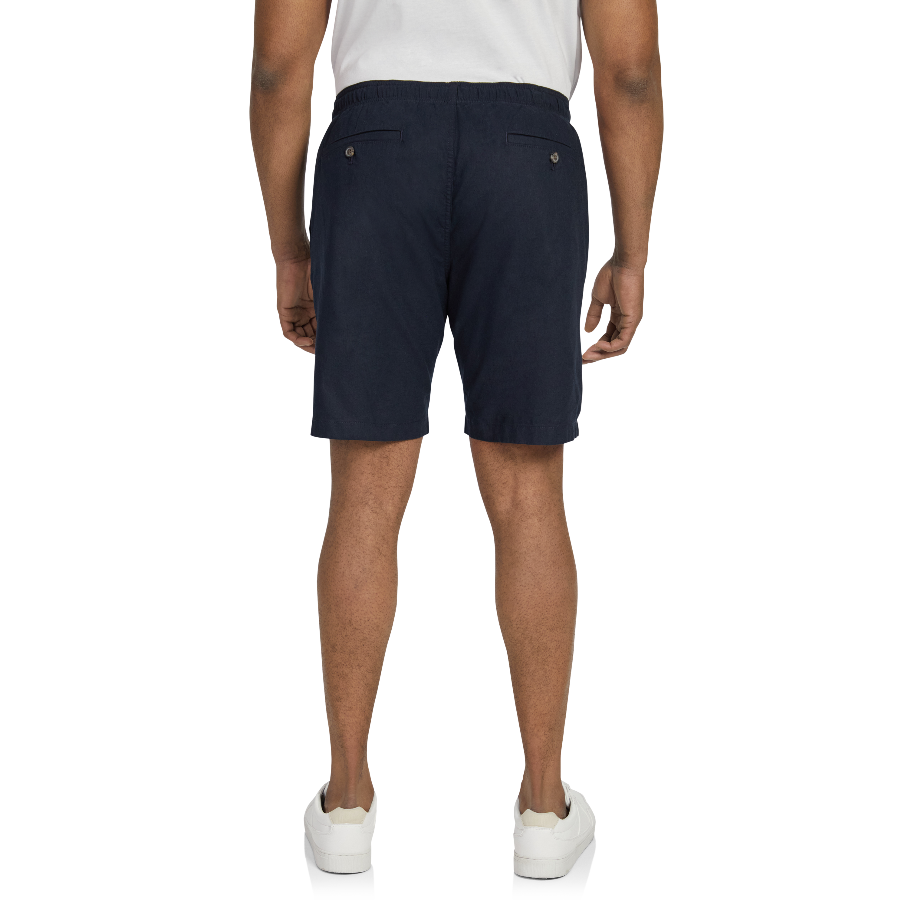 Navy Cove Linen Blend Short
