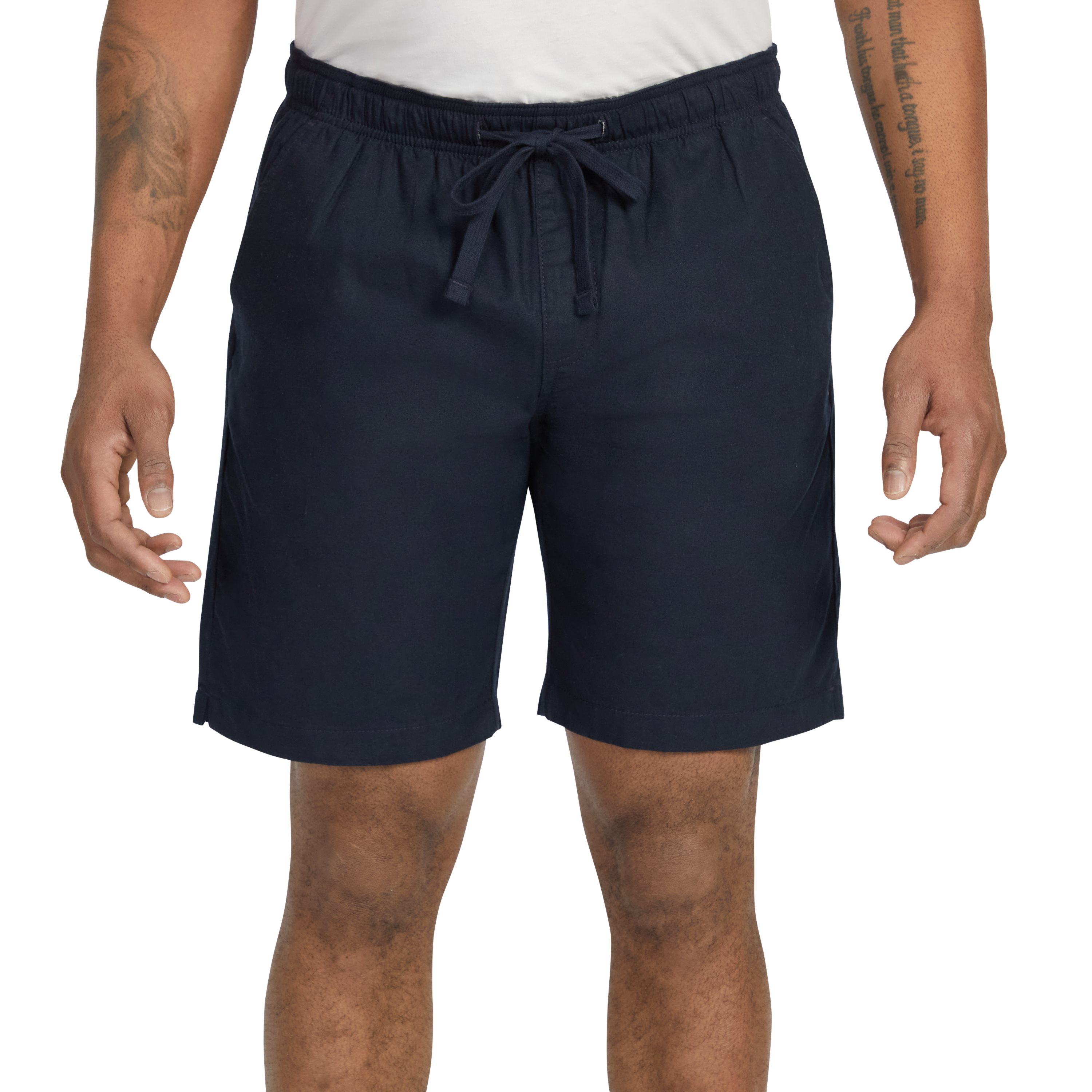 Navy Cove Linen Blend Short