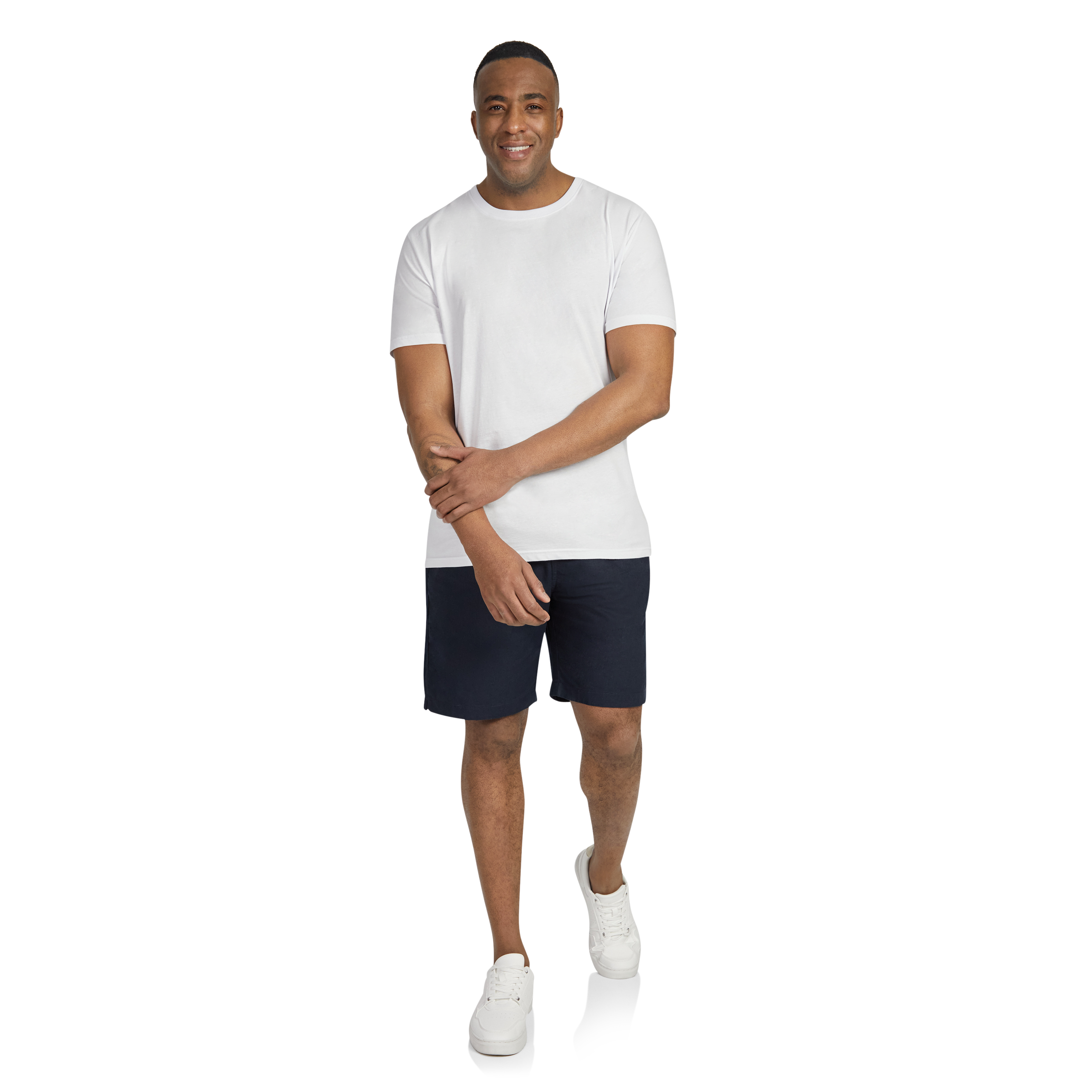 Navy Cove Linen Blend Short