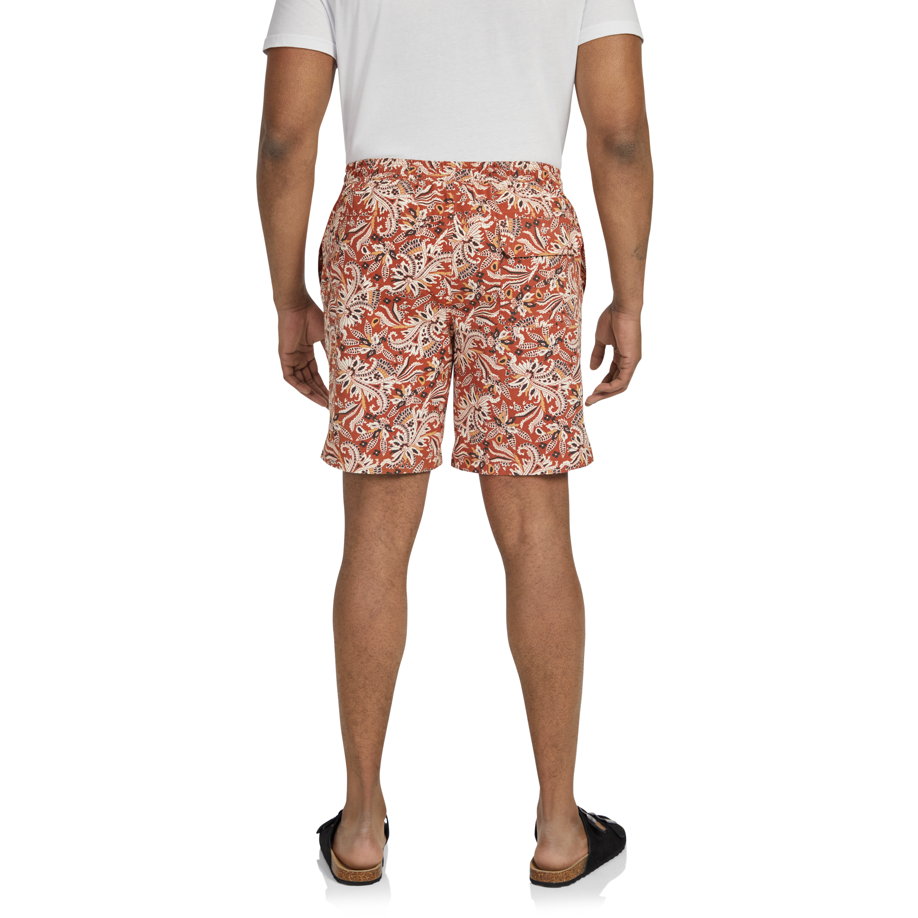 Terracotta Irwin Print Swim Short