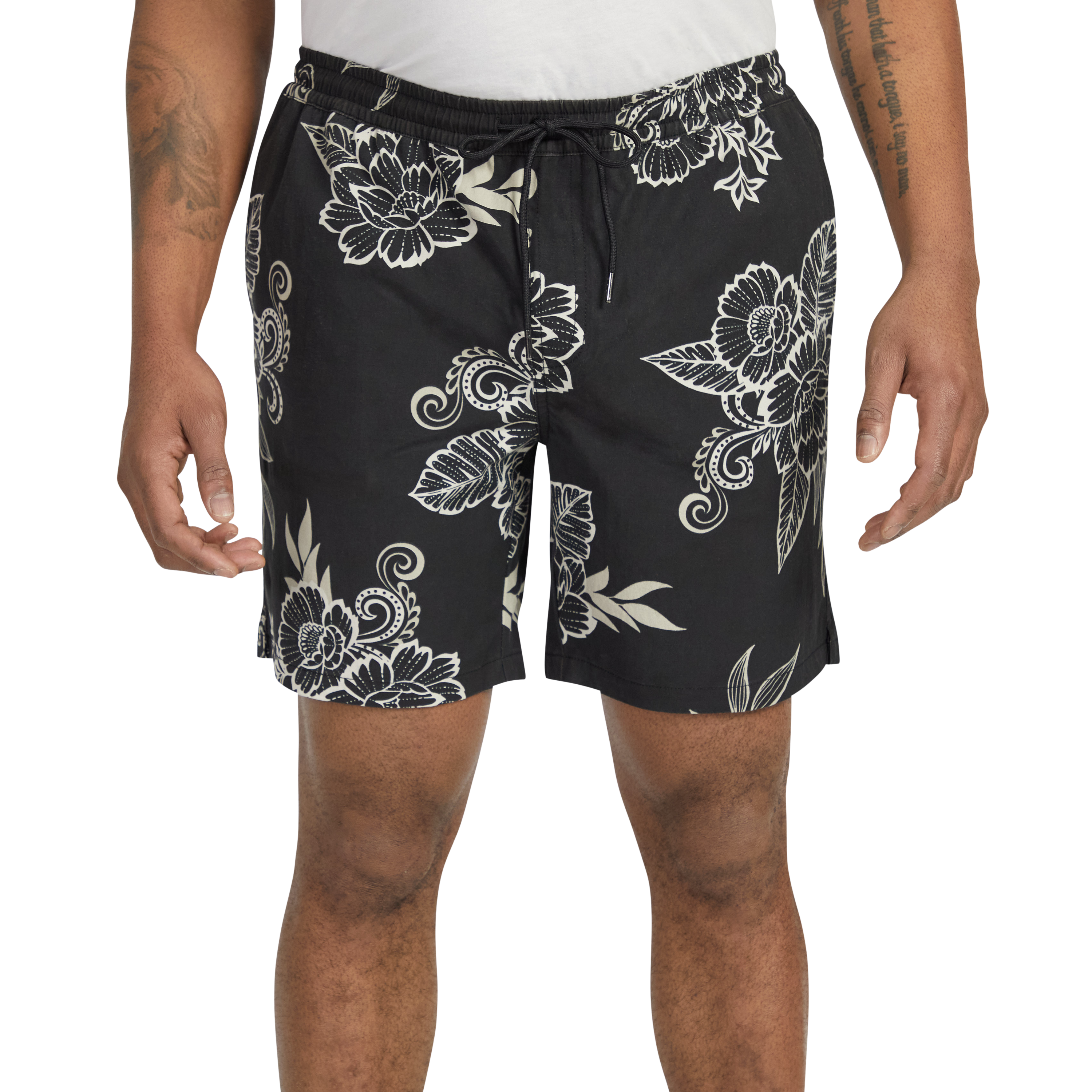Black Lopez Print Swim Short