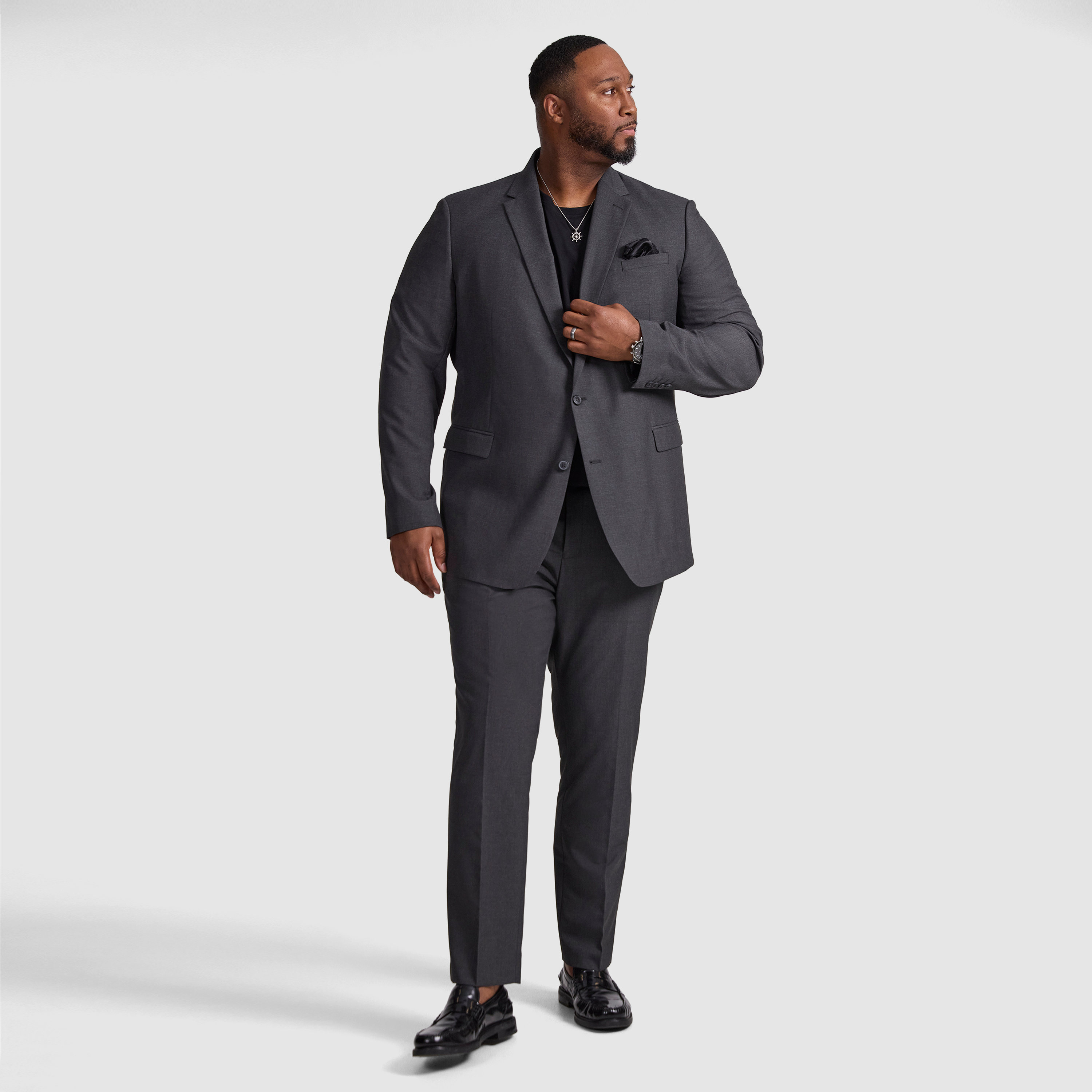Charcoal Raymond 2Button Suit Jacket