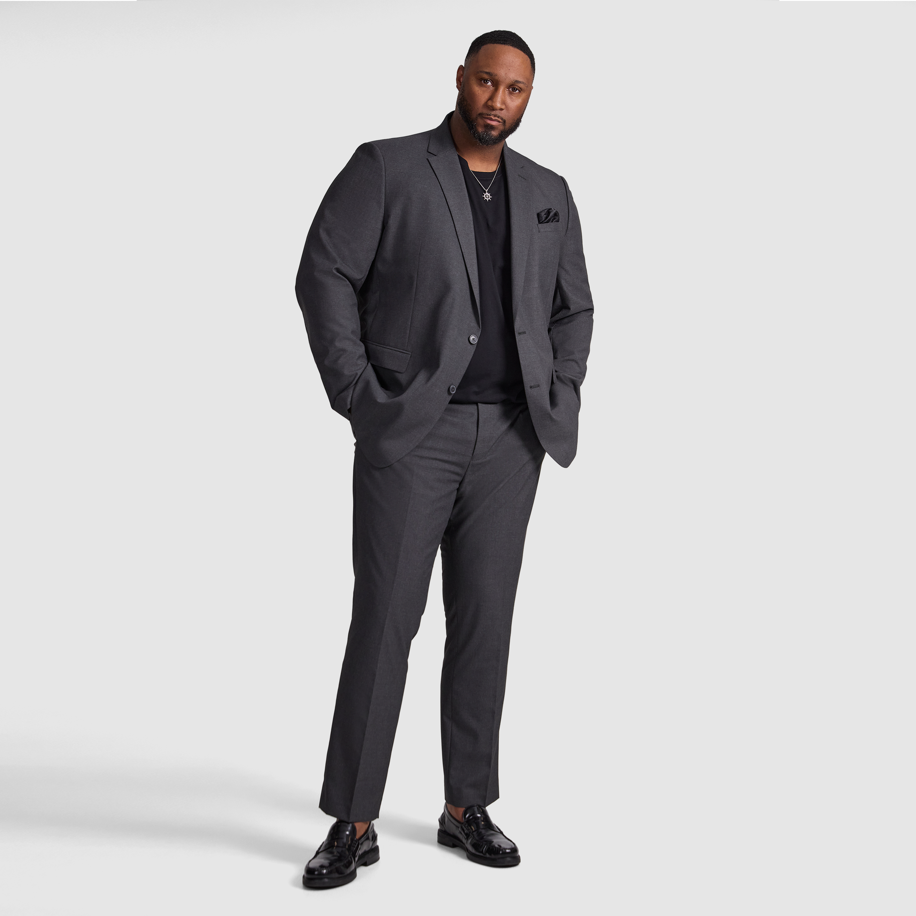 Charcoal Raymond 2Button Suit Jacket