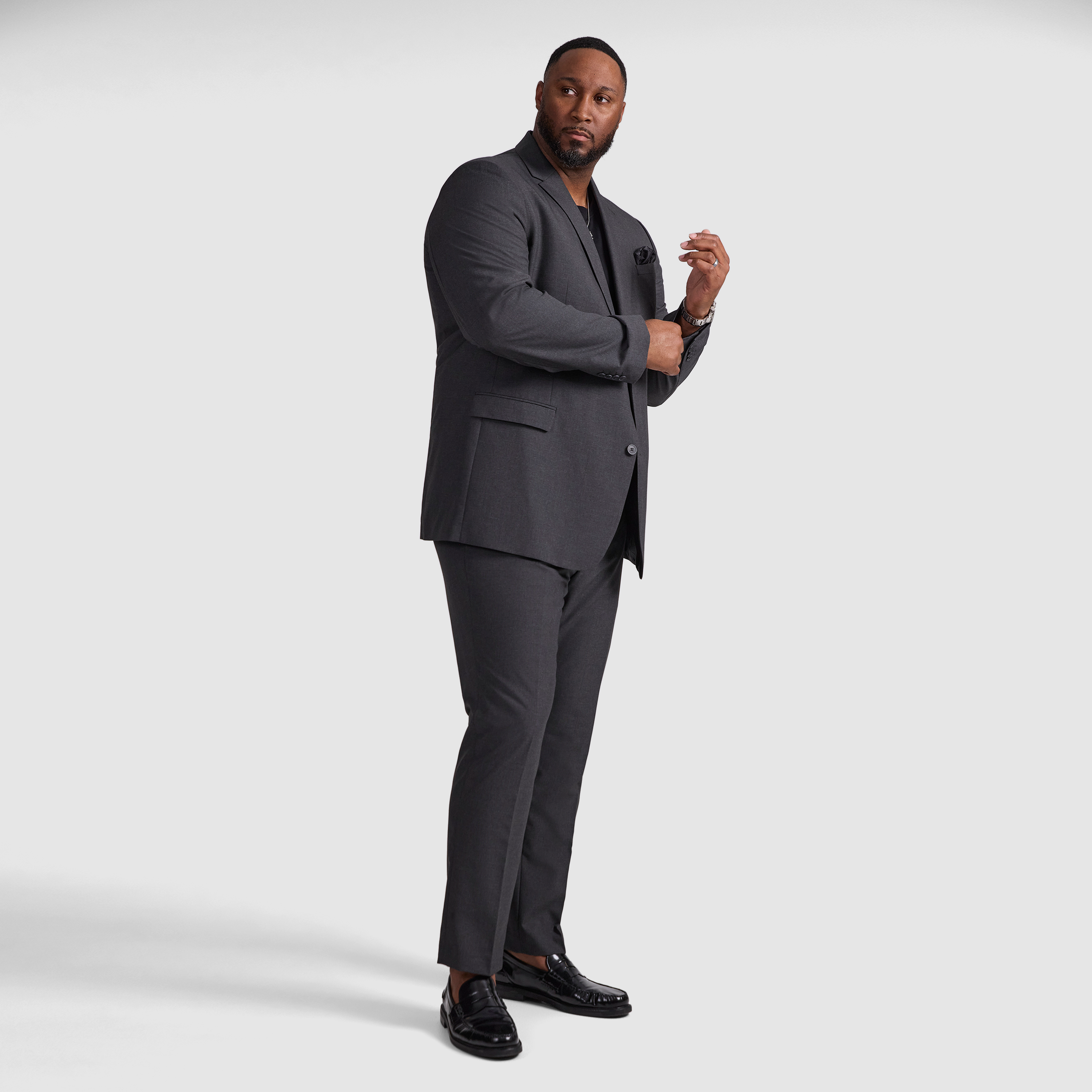 Charcoal Raymond 2Button Suit Jacket