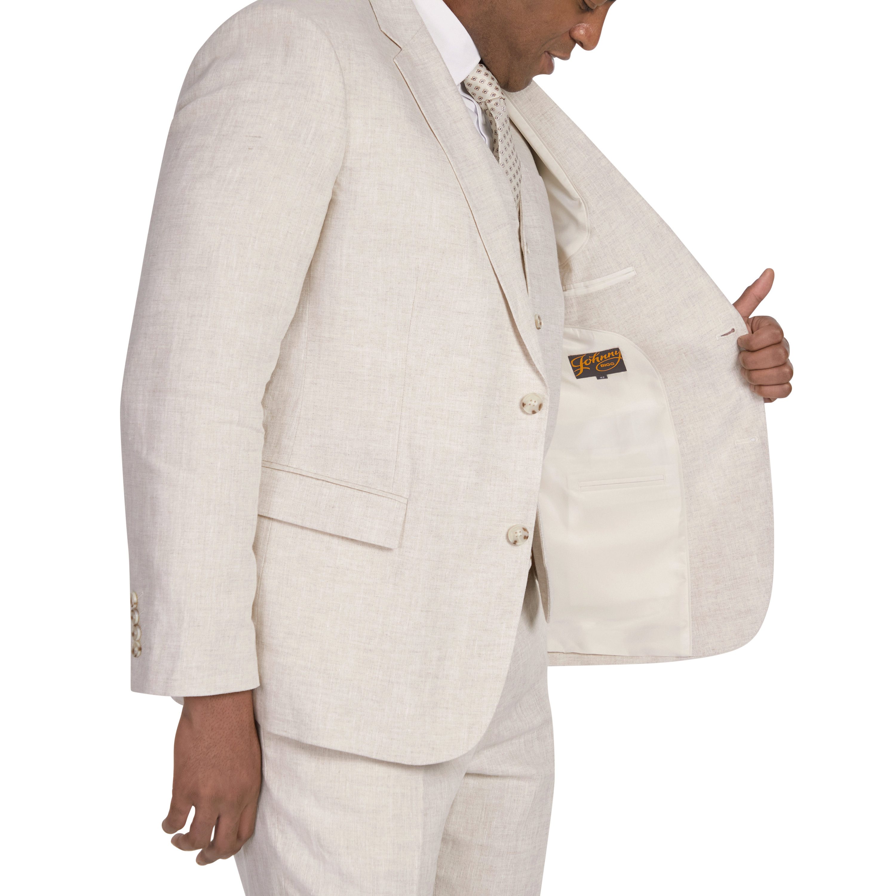 Natural Jude Linen Suit Jacket