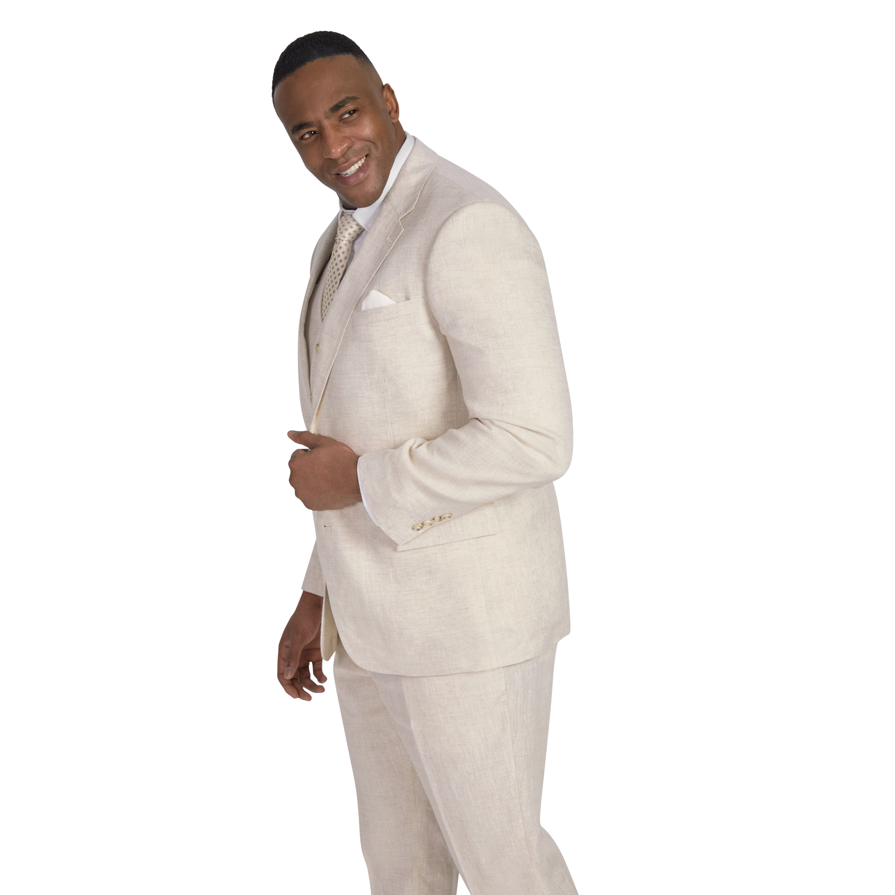 Natural Jude Linen Suit Jacket