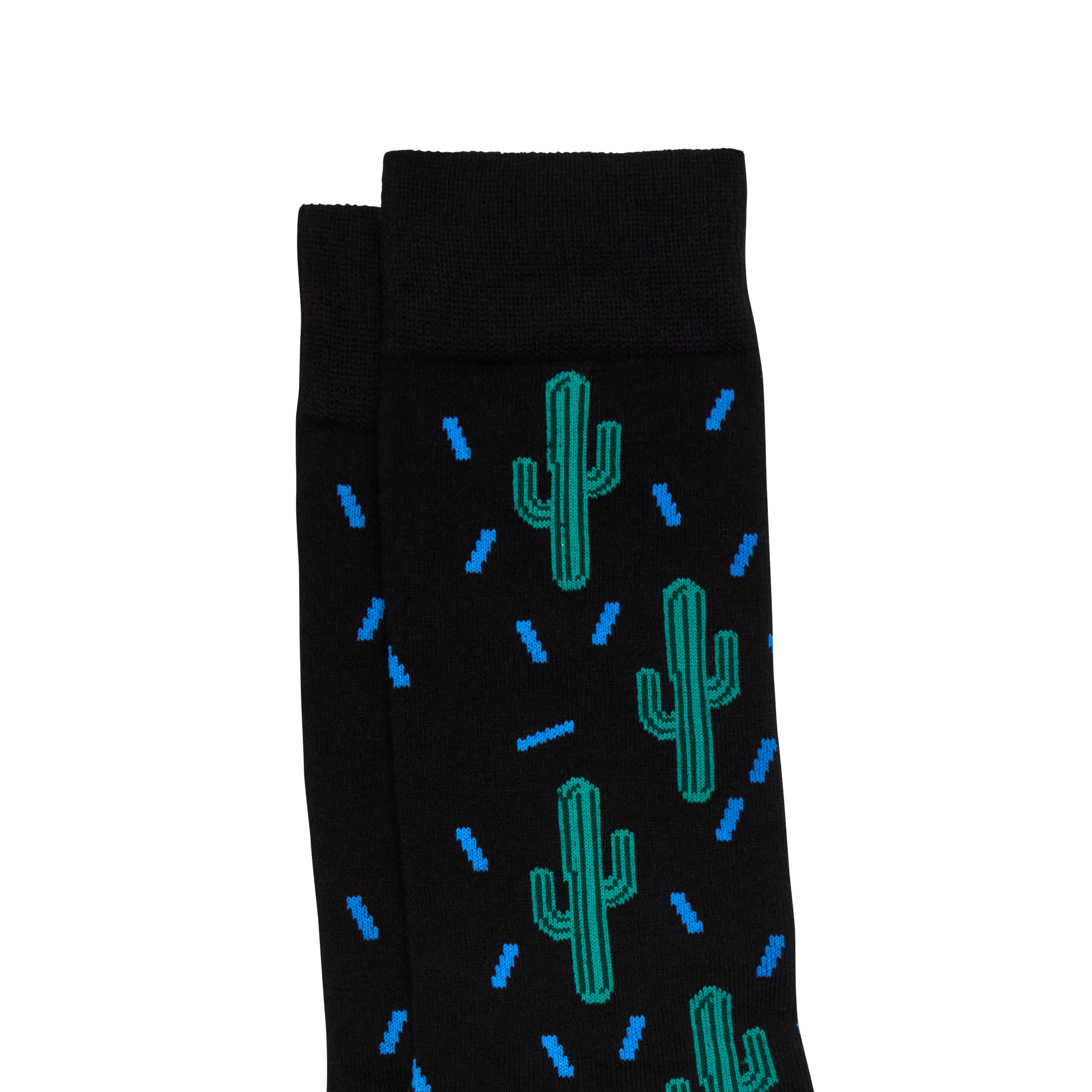 Black Cactus Fancy Sock