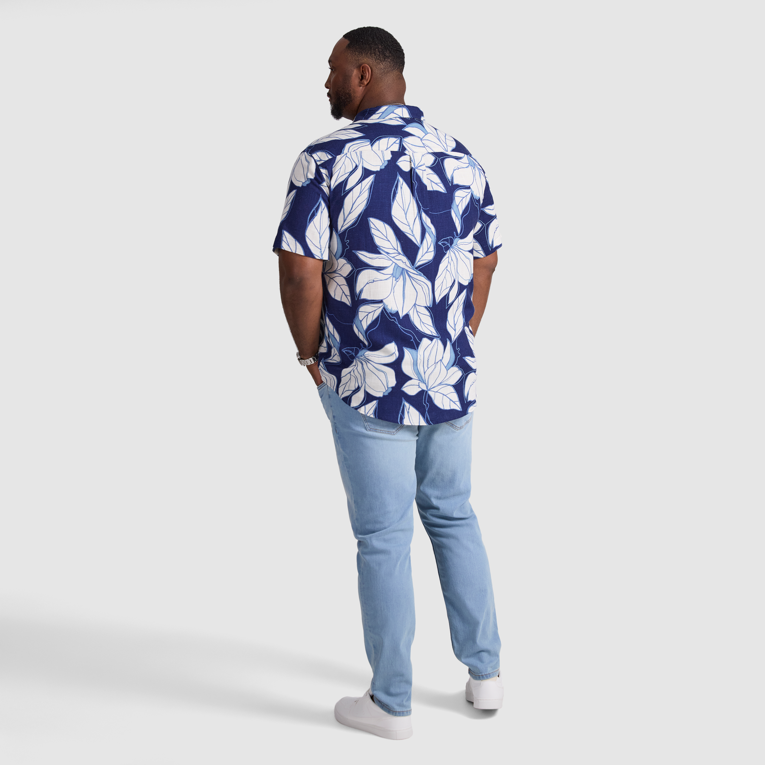 Navy Keyline Short Sleeve Shirt