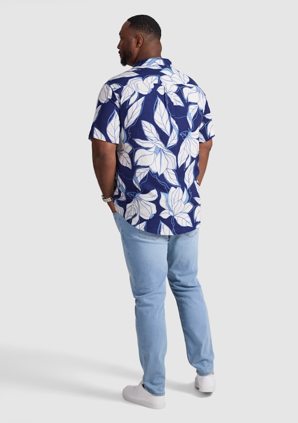 Navy Keyline Short Sleeve Shirt