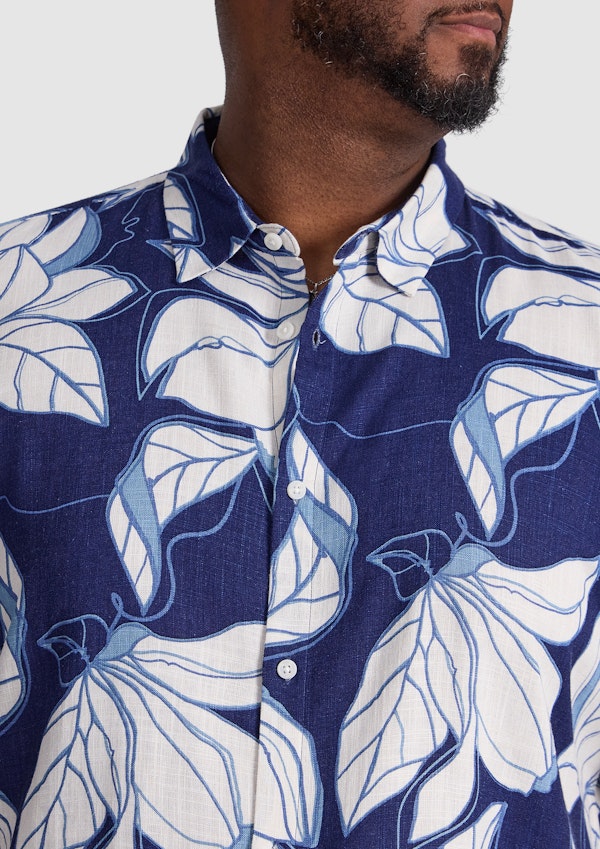 Navy Keyline Short Sleeve Shirt