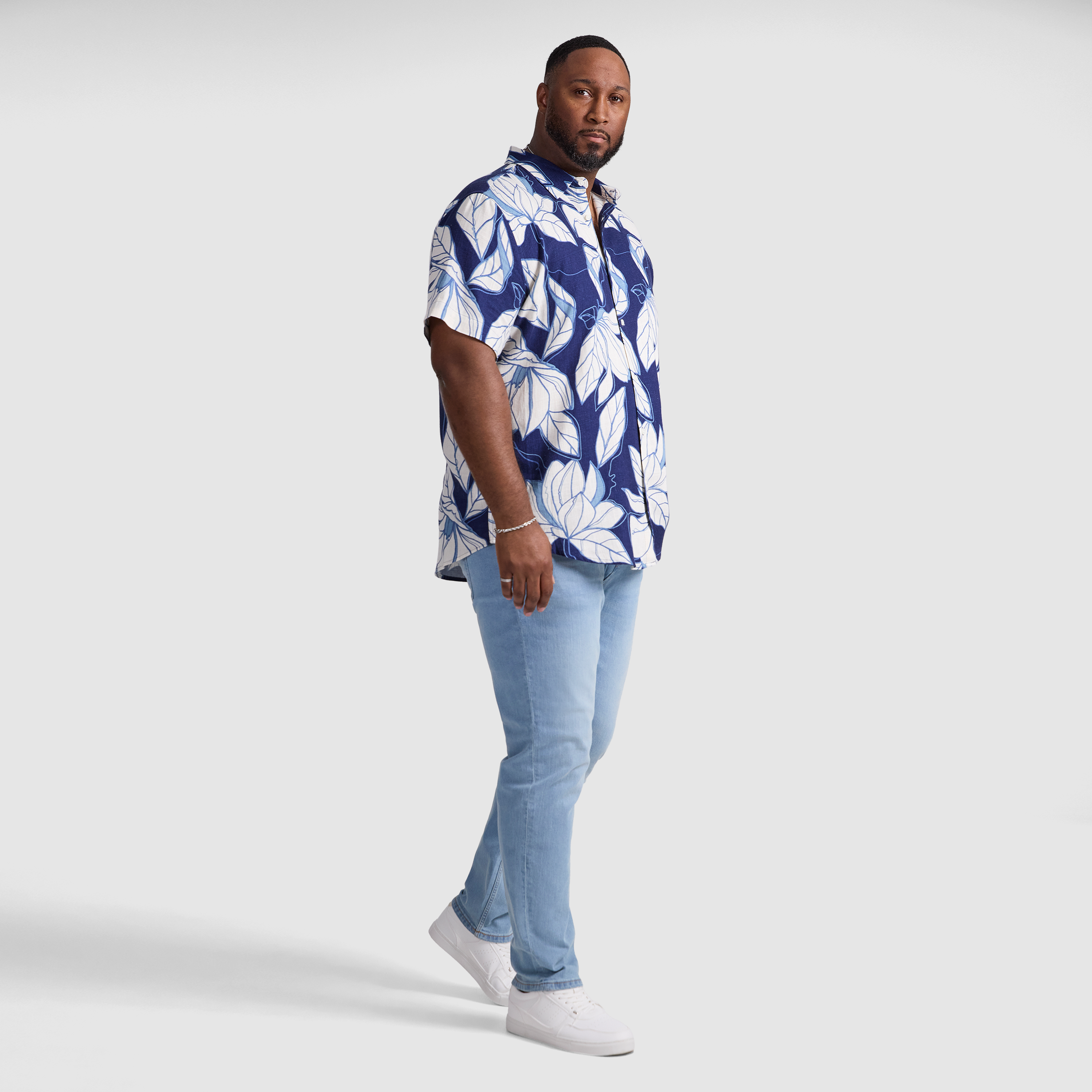 Navy Keyline Short Sleeve Shirt