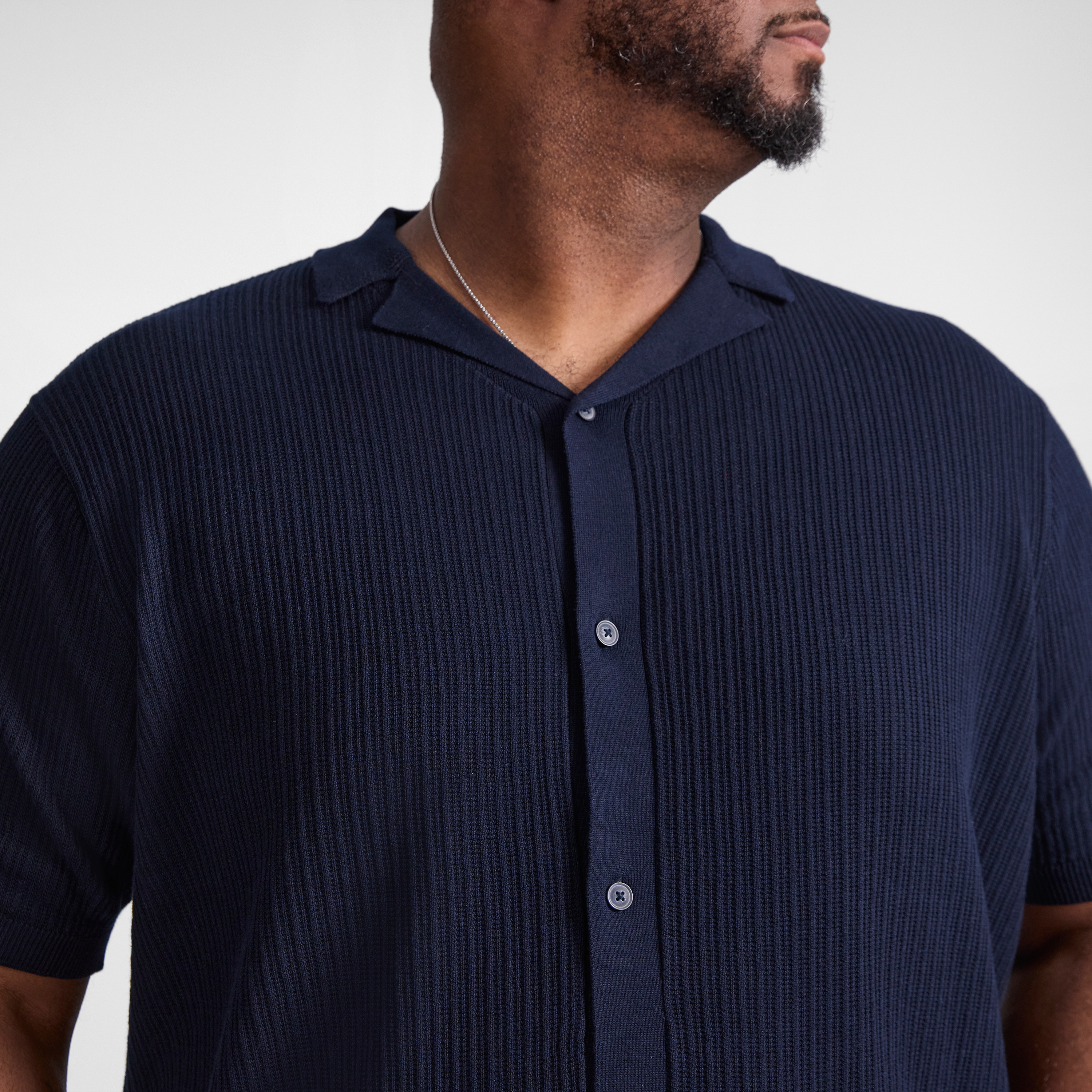 Navy Riviera Relaxed Fit Knit Shirt