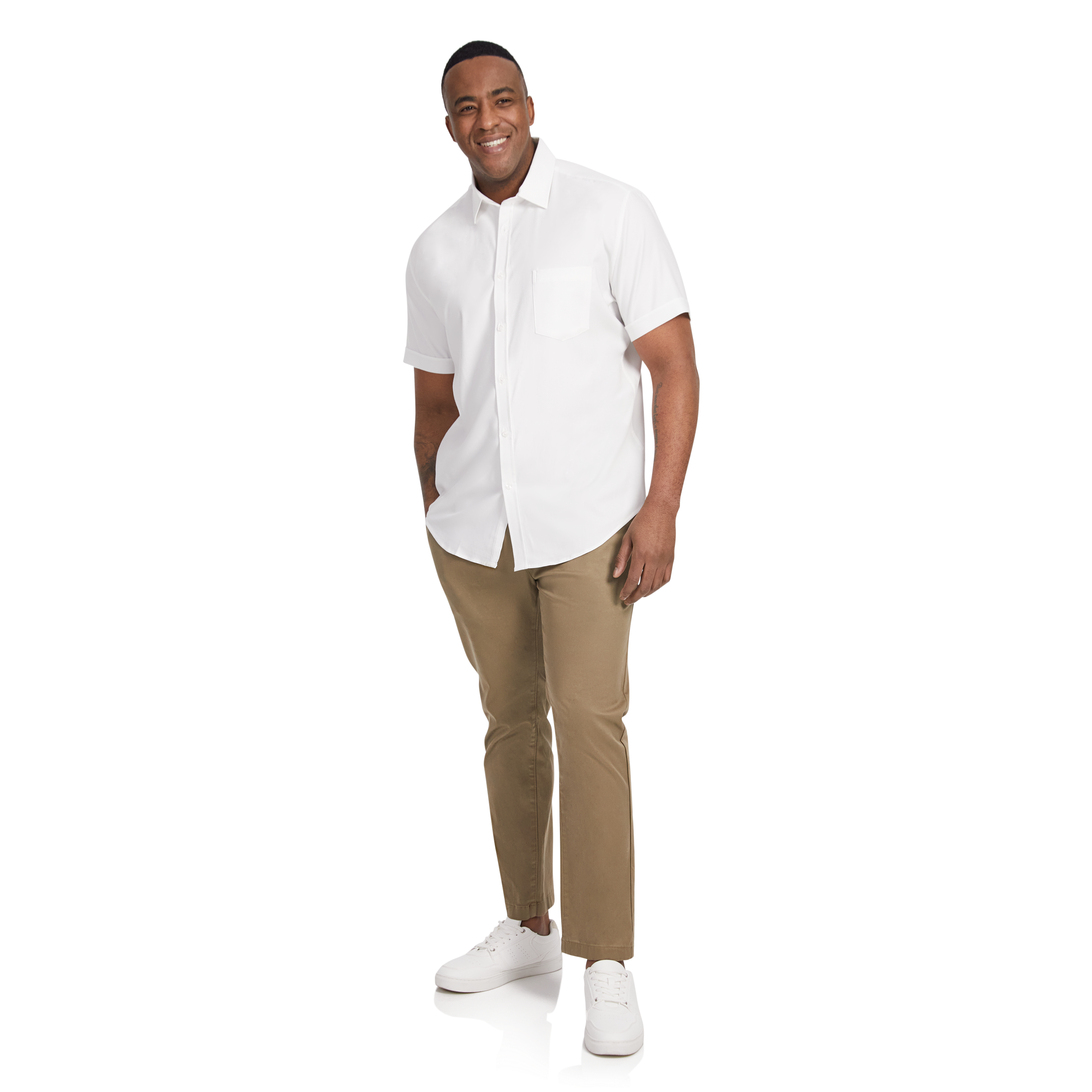 White Deniro Stretch Shirt